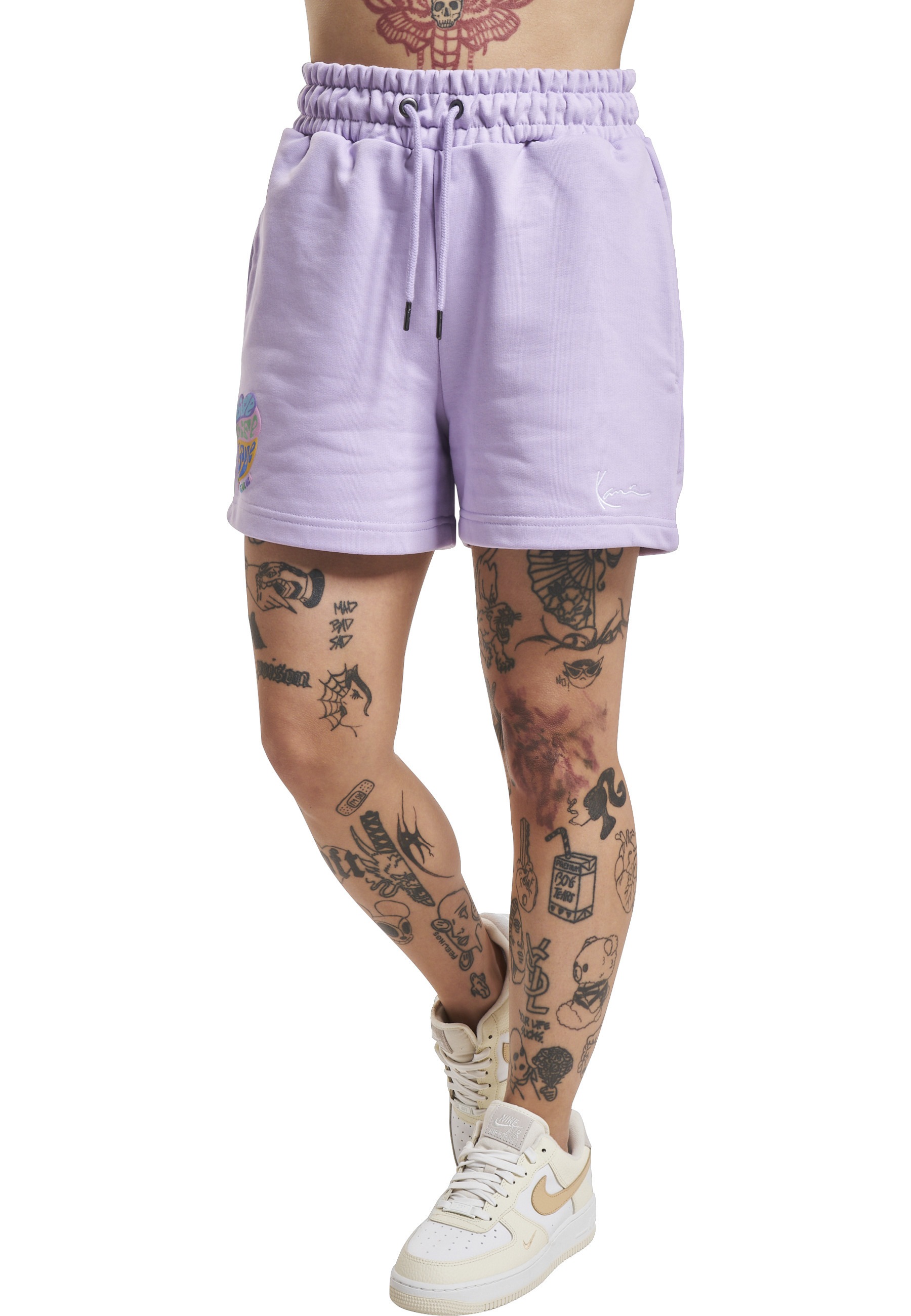 Karl Kani Sweatshorts »Karl Kani Damen KW232-030-1 KK Small Signature Shorts«