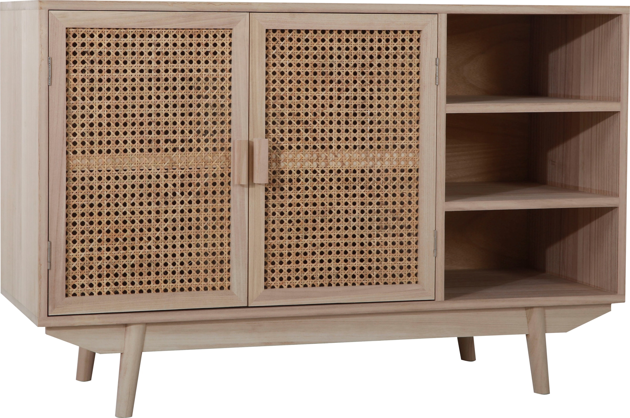 SalesFever Sideboard, Charmante Kommode mit Rattan-Wiener-Geflecht Türfront günstig online kaufen