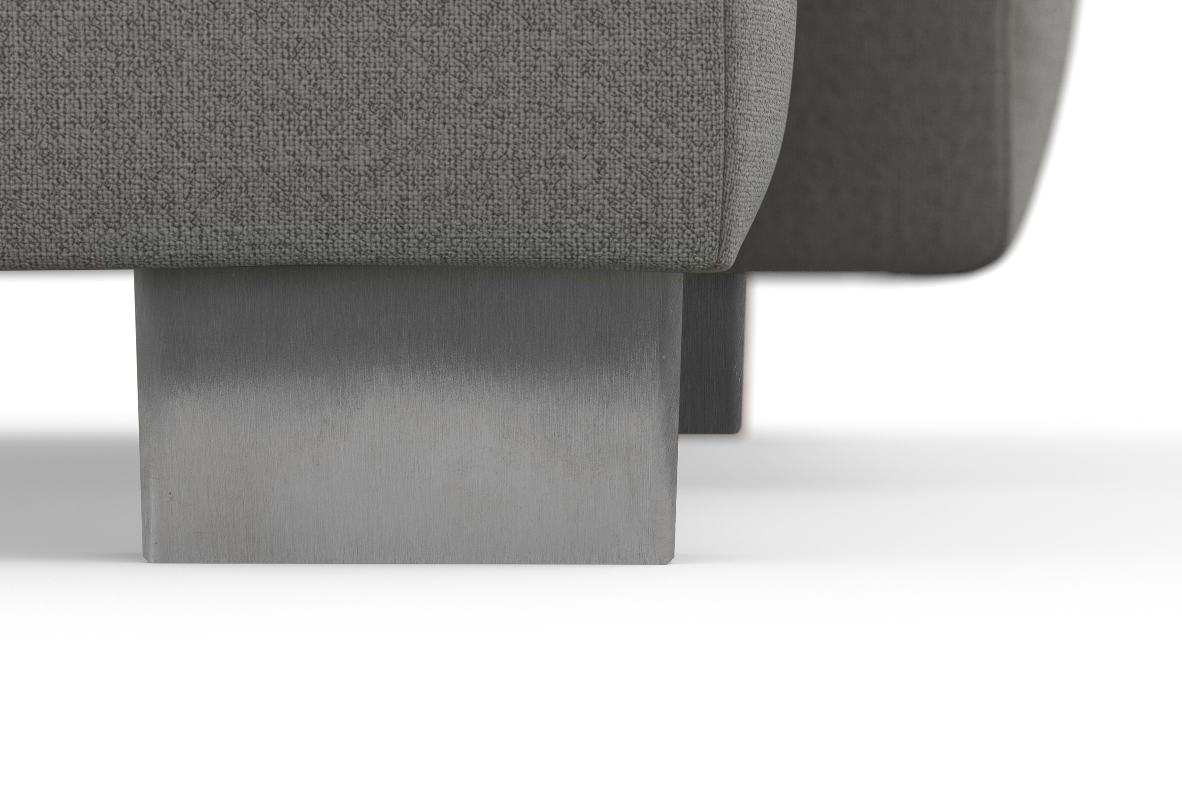 sit&more Wohnlandschaft »Dundee U-Form«, mit Federkern und Edelstahlfüßen, wahlweise mit Kopfteilverstellung
