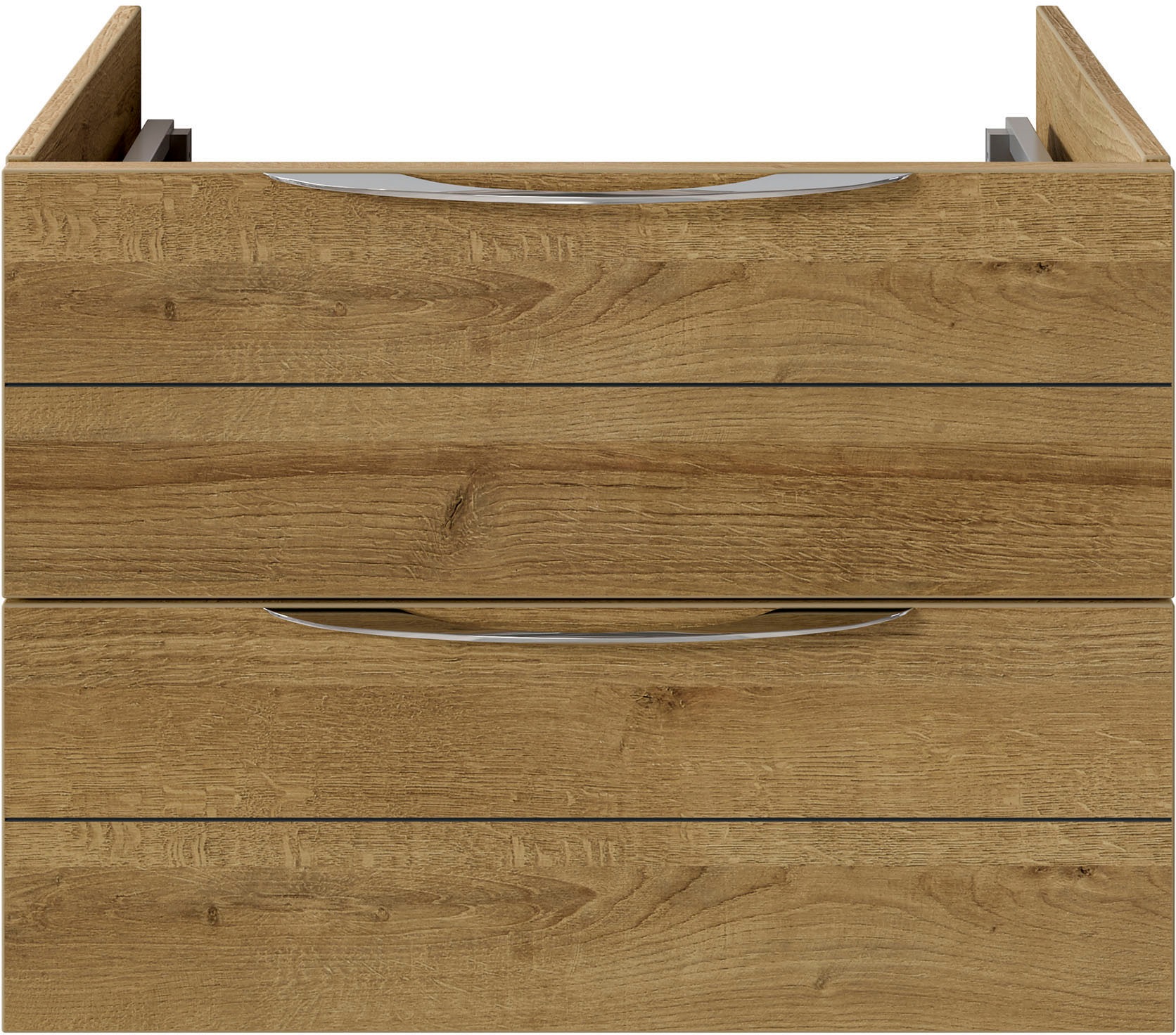 Saphir Waschtisch »Serie 6025 Mineralmarmor-Waschtisch mit Unterschrank, 67 cm breit«, Waschplatz mit 2 Schubladen, hängend, verschiedene Ausführungen