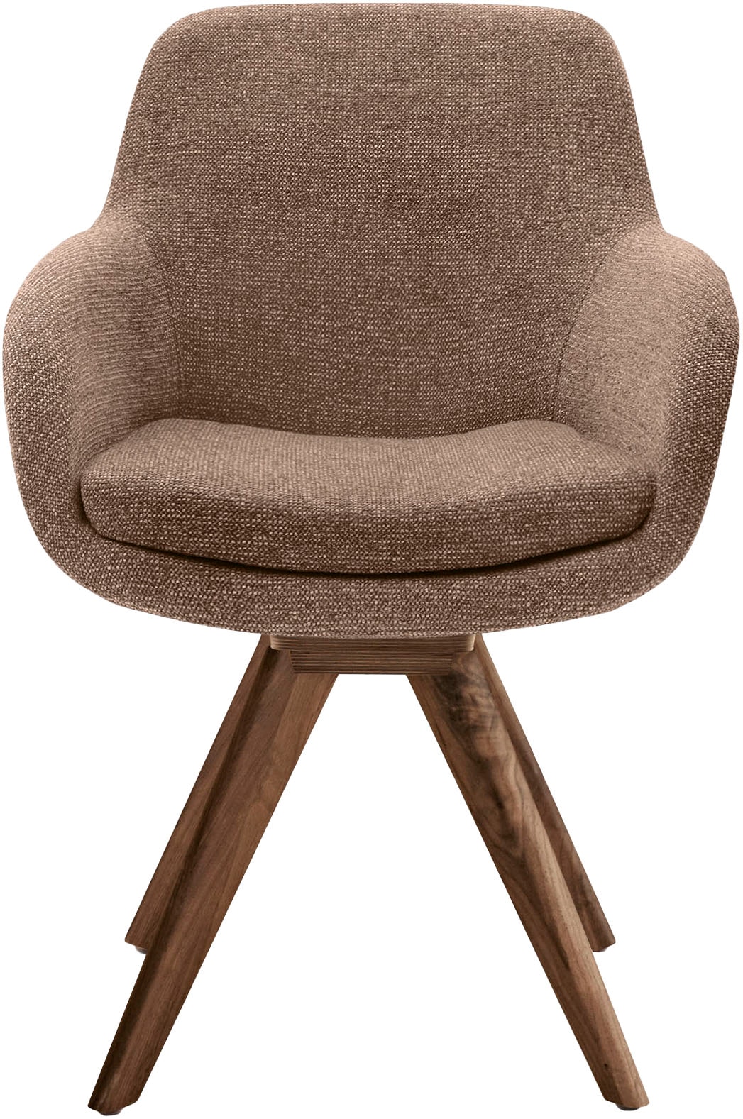 Musterring Esszimmerstuhl "Tavia", (Set), Chenille, Stativgestell Wildnussb günstig online kaufen
