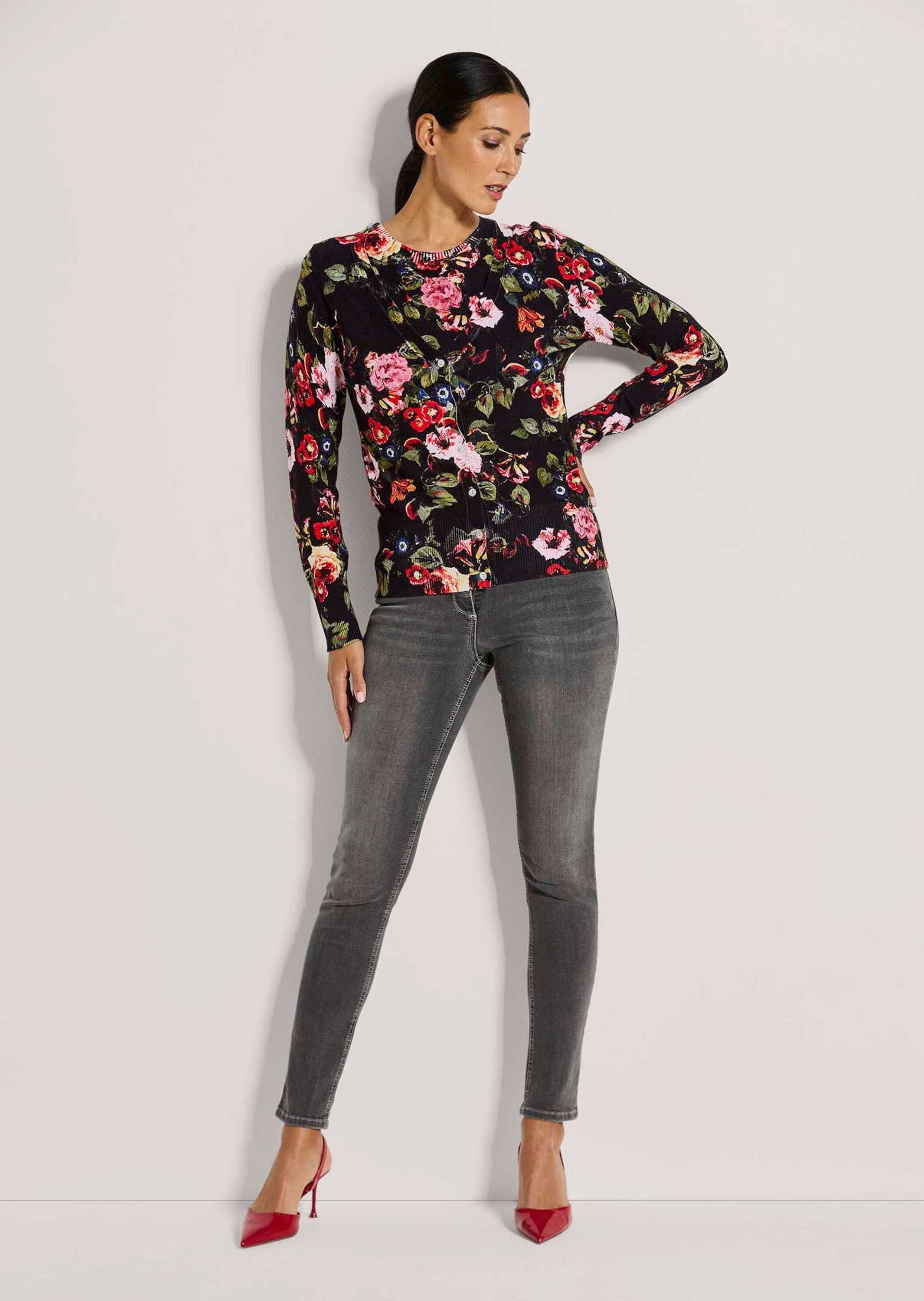 Thumbnail - MADELEINE Strickjacke "Strickjacke Strickjacke mit Unikat-Print"