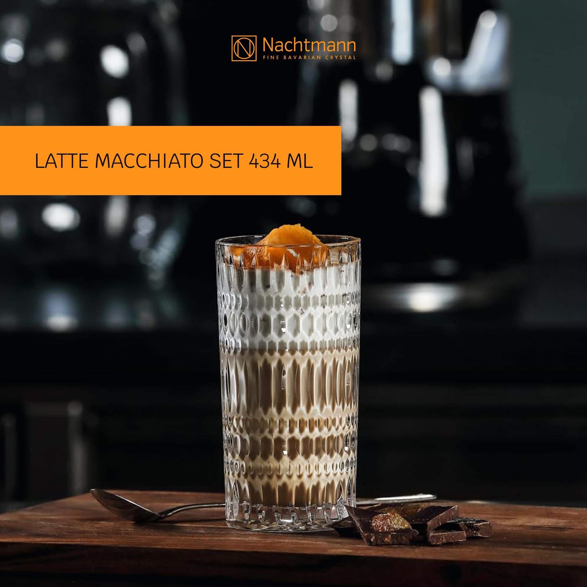 Nachtmann Latte-Macchiato-Glas "Latte Macchiato Gläser Ethno Barista 434 ml günstig online kaufen