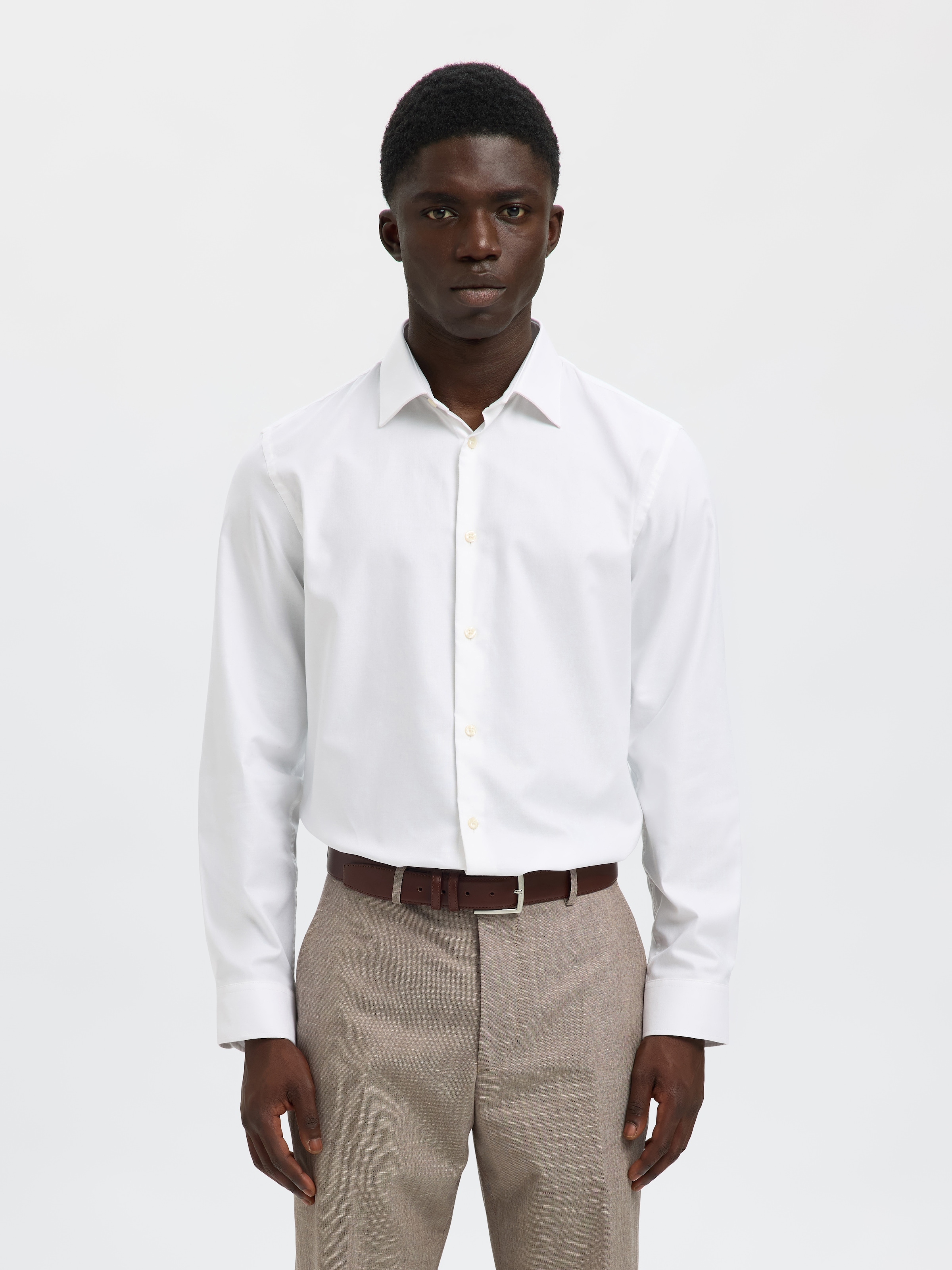 SELECTED Langarmhemd "SLHSLIMCLARK SHIRT LS NOOS" günstig online kaufen