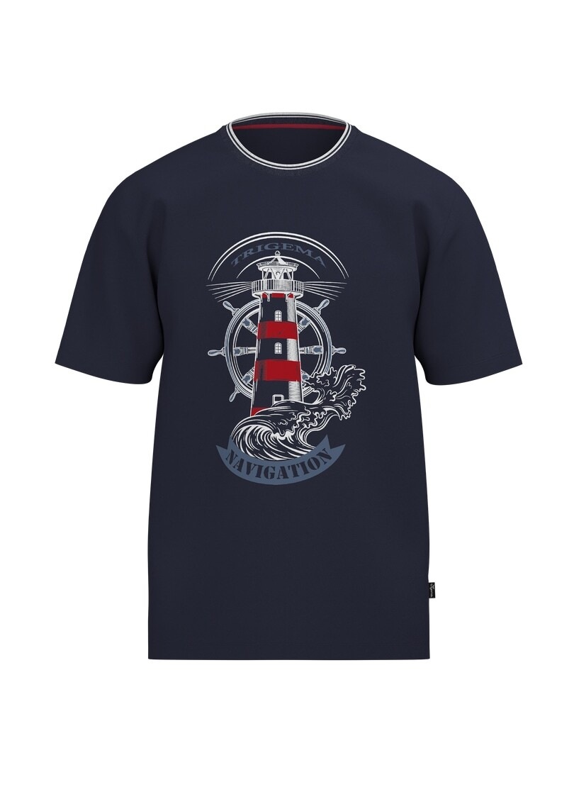 Trigema T-Shirt "TRIGEMA T Shirt mit Leuchtturm Motiv" 1 günstig online kaufen