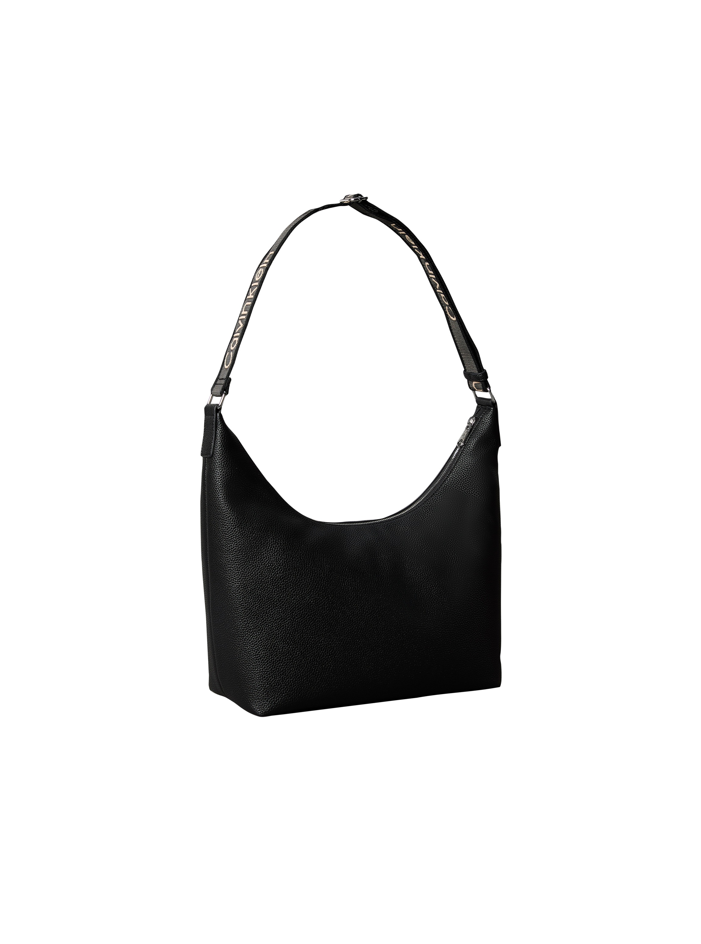 Calvin Klein Schultertasche »WEBBING STRAP MD SHOULDER BAG« Umhängetasche, Beuteltasche, Hobo, Logoschriftzug am Schulterriemen