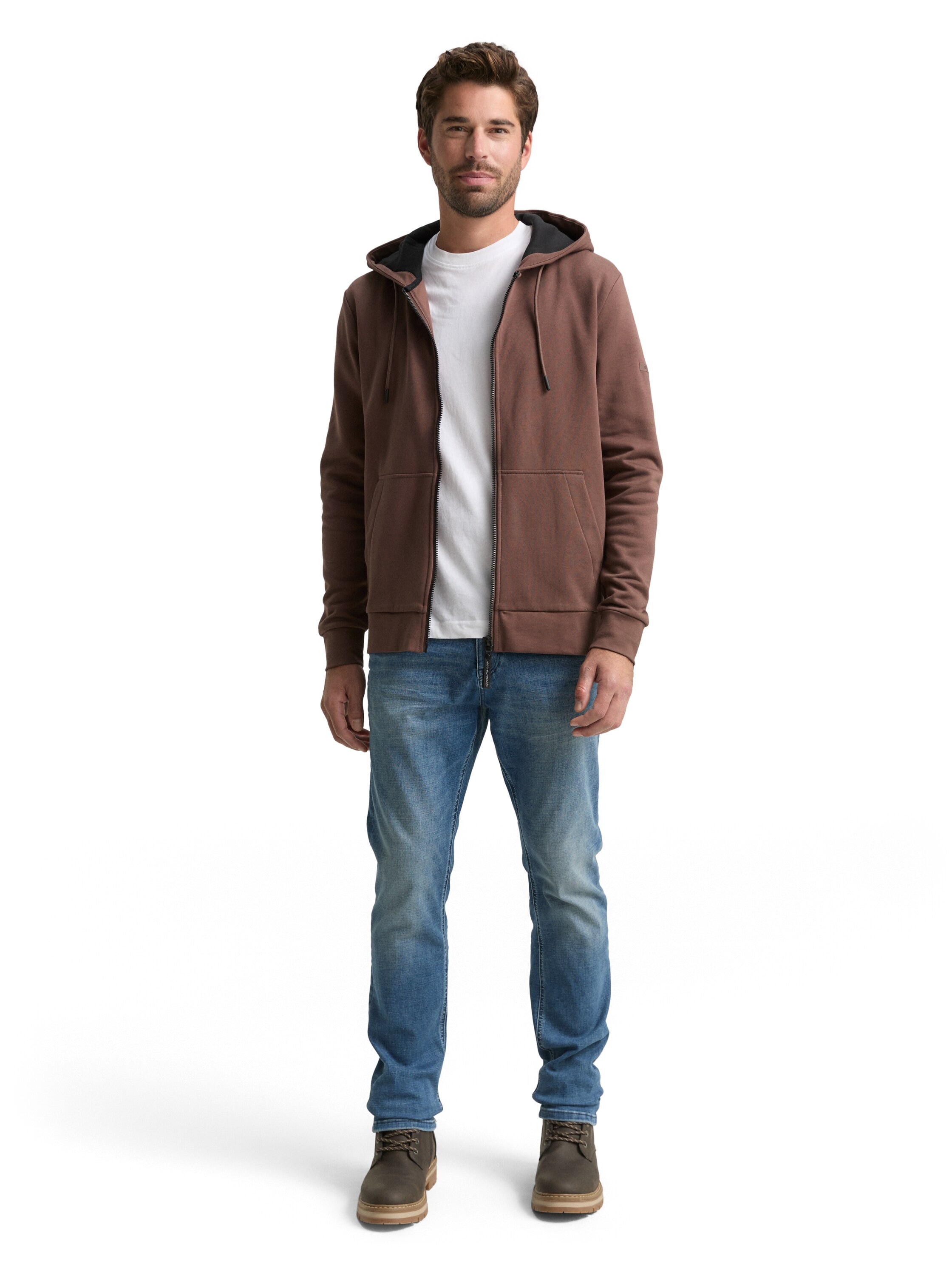 TOM TAILOR Kapuzensweatjacke mit Kapuze