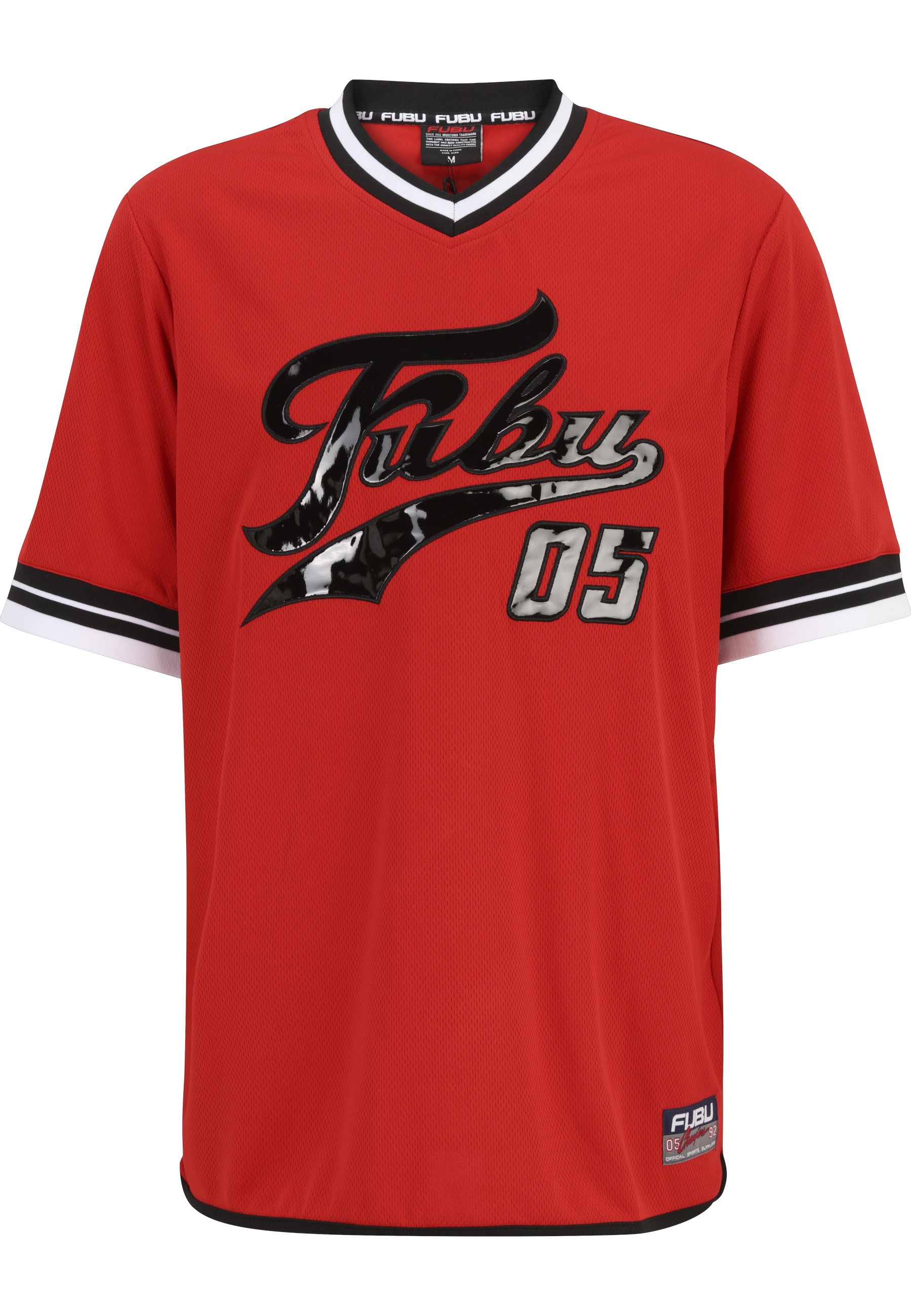 Fubu Netzshirt "Fubu Herren FM231-011-2 FUBU Varsity Lacquered Mesh Tee" 1