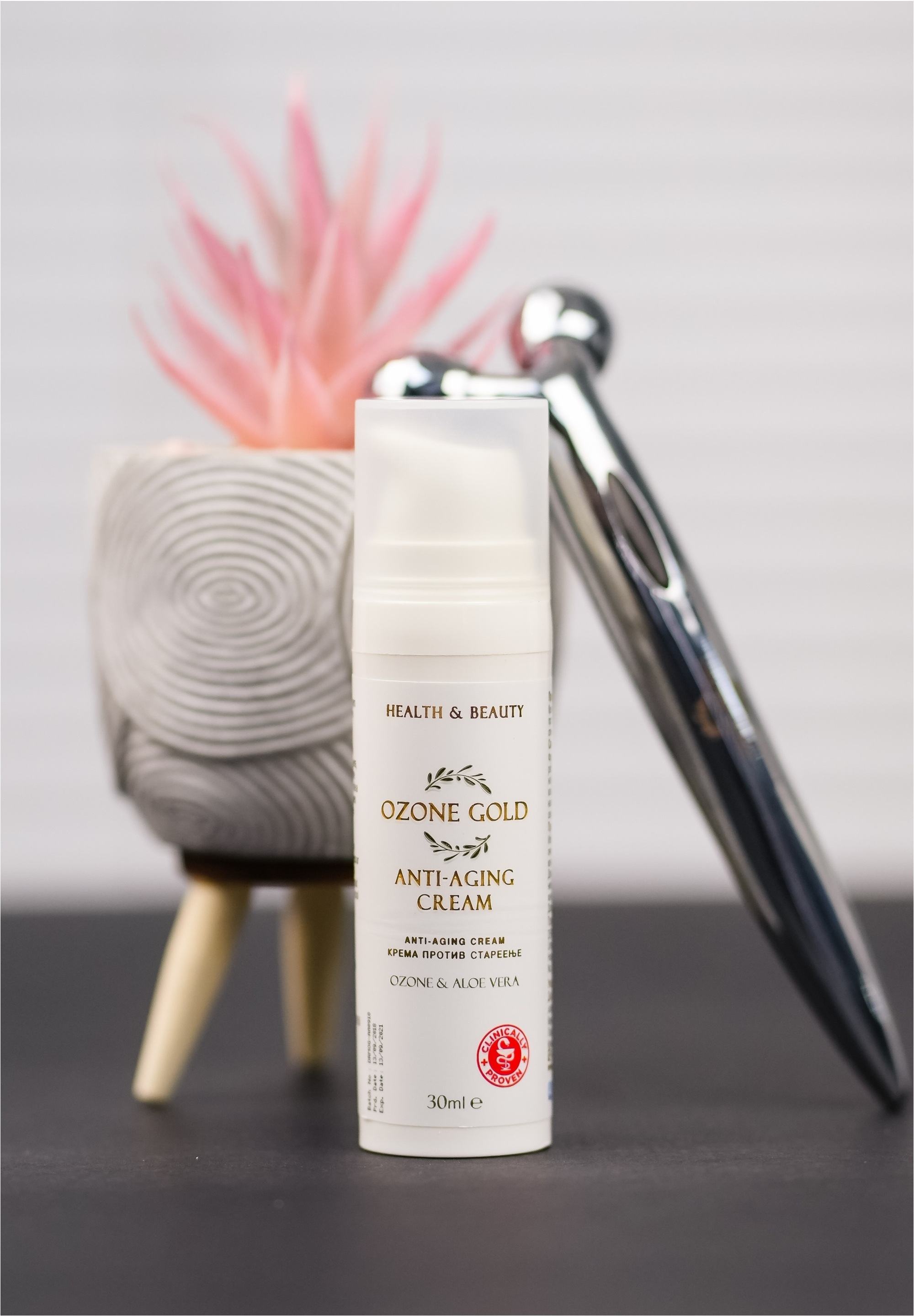 OZONE GOLD Gesichtslotion mit ozonisiertem Olivenöl und Aloe Vera