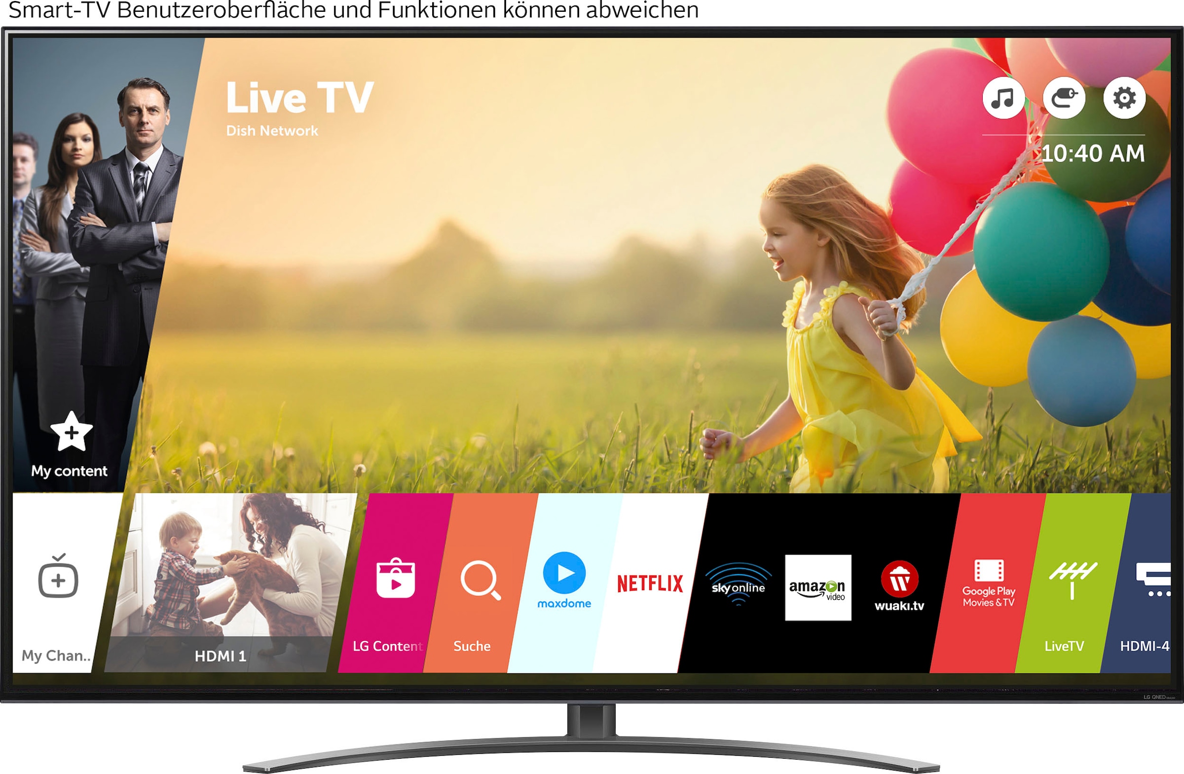 LG QNED-Fernseher »55QNED869QA«, 139 cm/55 Zoll, 4K Ultra HD, Smart-TV, QNED,bis zu 120Hz,α7 Gen5 4K AI-Prozessor,AI Picture Pro,HDMI 2.1