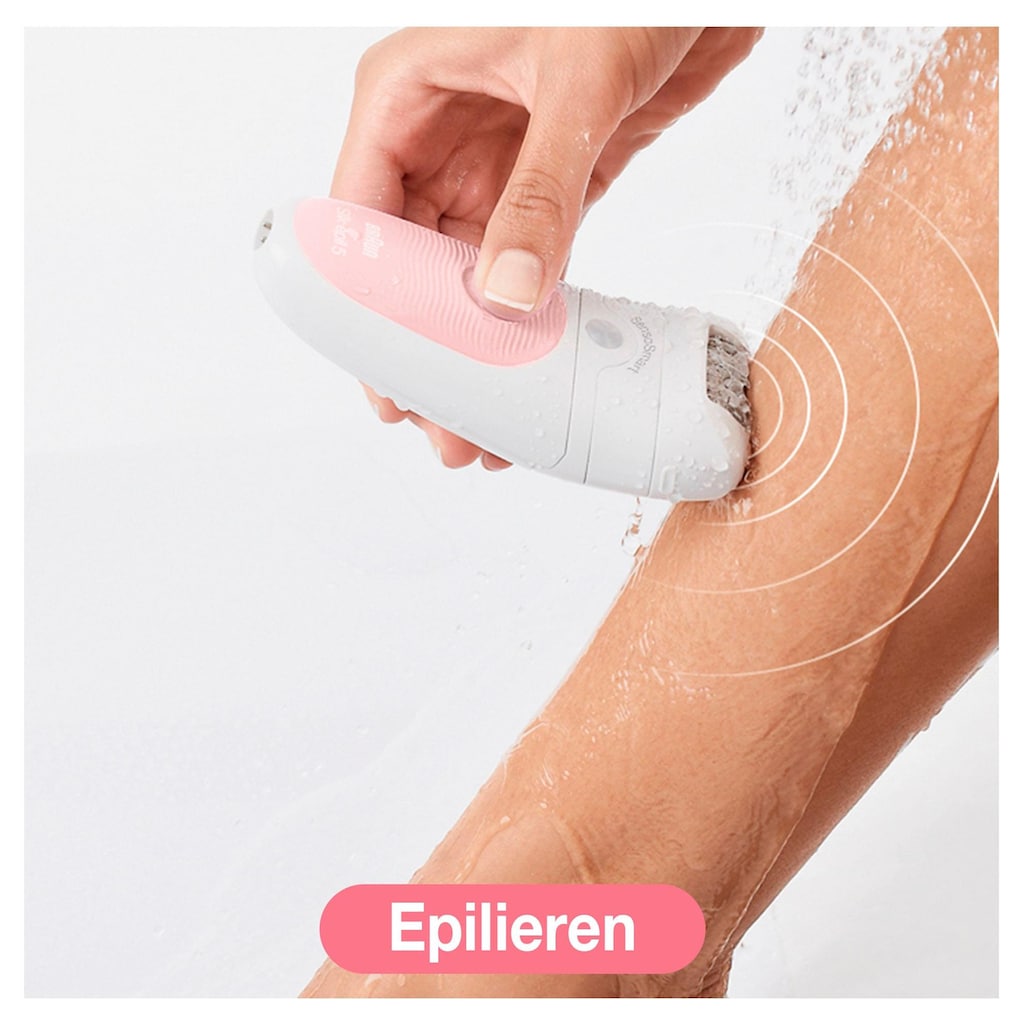 Braun Epilierer »Silk-épil Deluxe Beauty-Set 5-895«, 4 St. Aufsätze, Kabellose Wet&Dry Haarentfernung 6-in-1 Epilierer für Gesicht & Körper