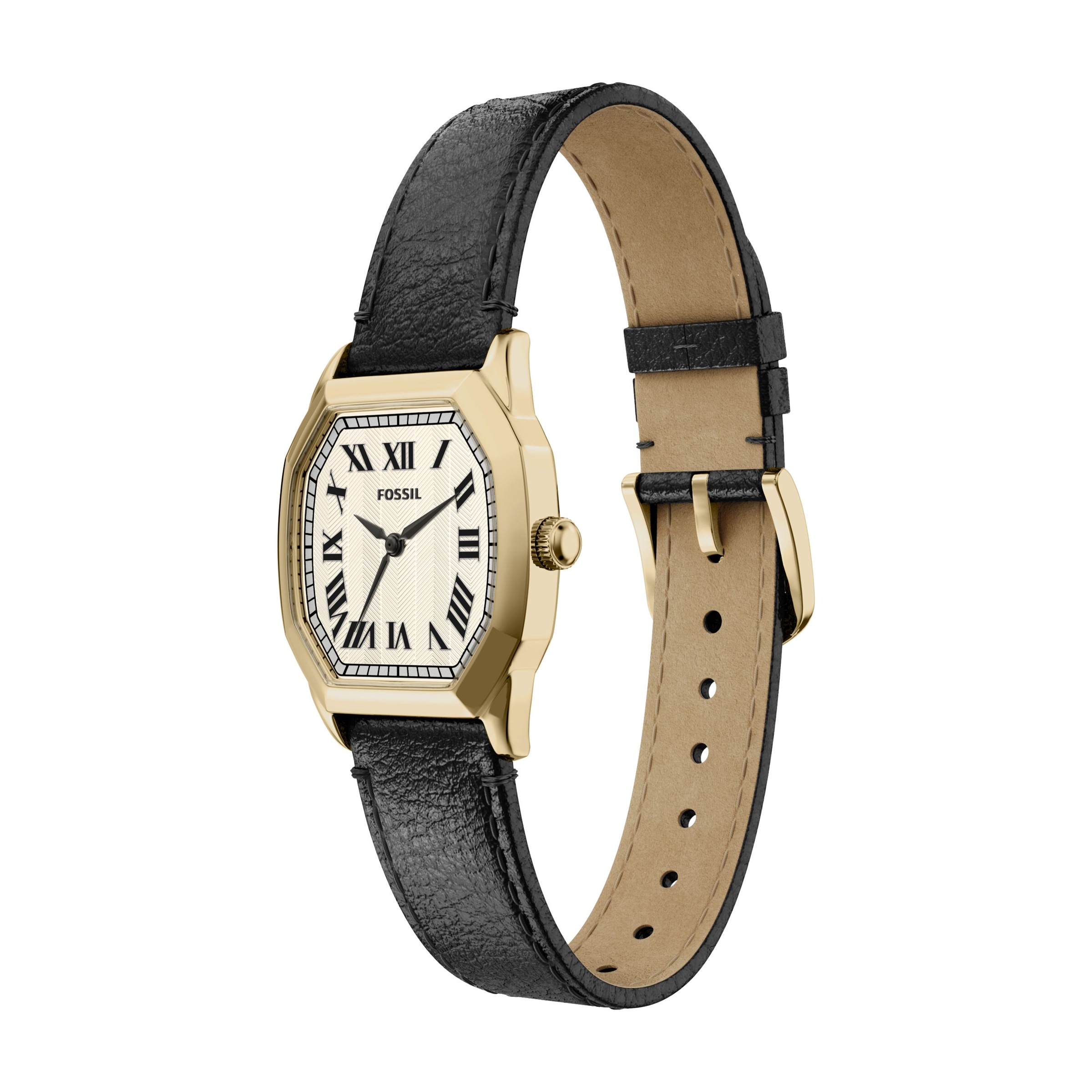 Fossil Quarzuhr »Harlow« Armbanduhr, Lederarmband, Ideal auch als Geschenk, analog