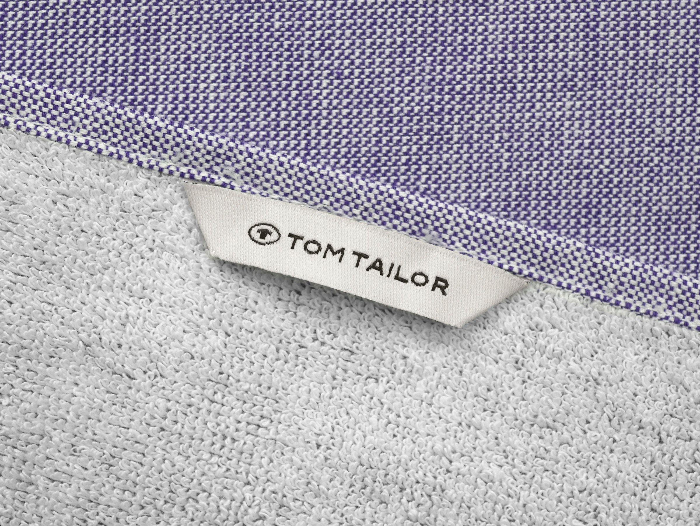 TOM TAILOR HOME Strandtuch »Hamam«, (1 St., Strandtuch 90 x 180 cm), saugfähig, leicht, ideal für Strand, Freibad + Wellness, mit Fransen