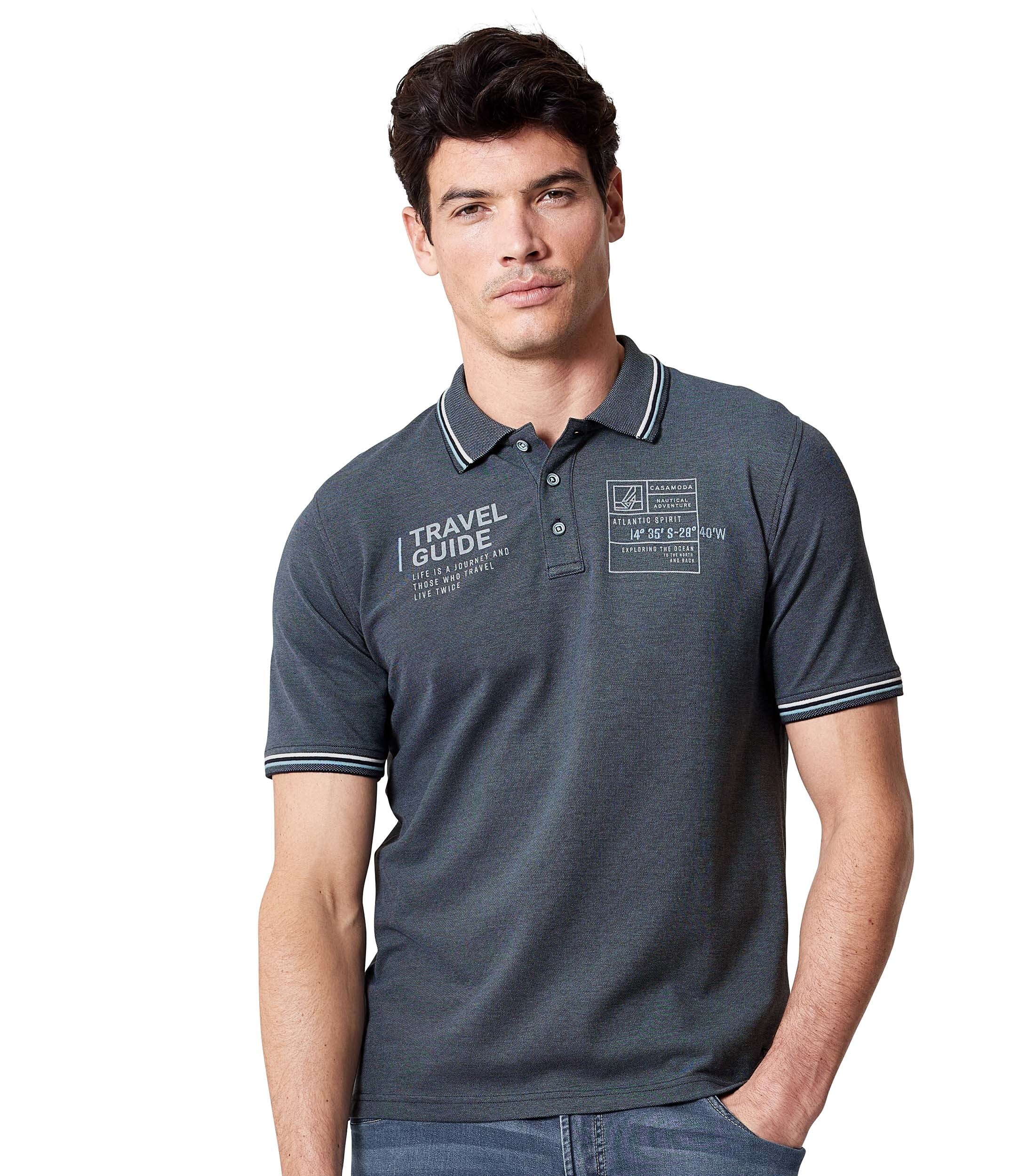 CASAMODA Poloshirt »CASAMODA Polo-Shirt uni«