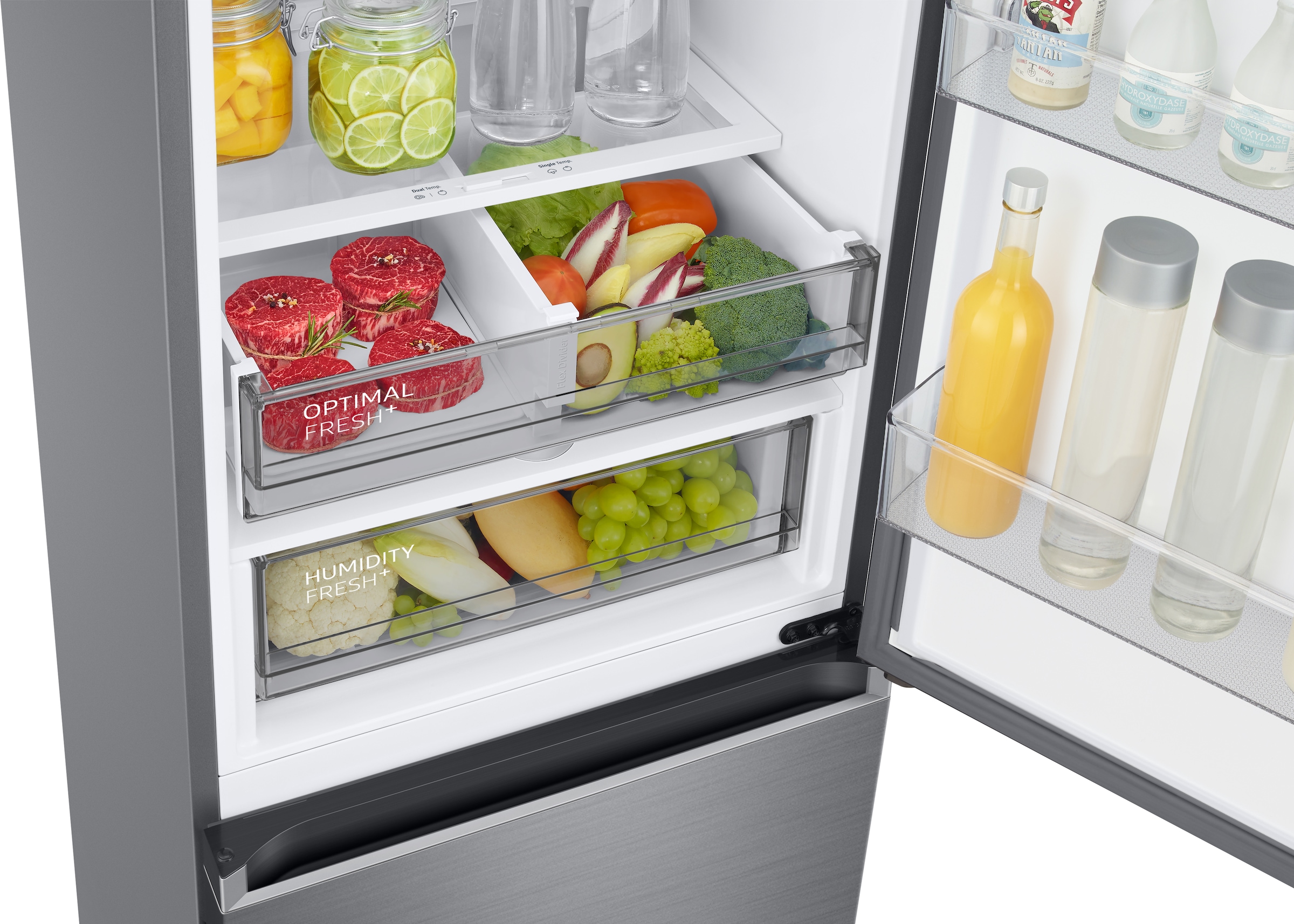 Samsung Kühl-/Gefrierkombination RB7300 »RL38C776ASR« 203 cm hoch 59,5 cm breit