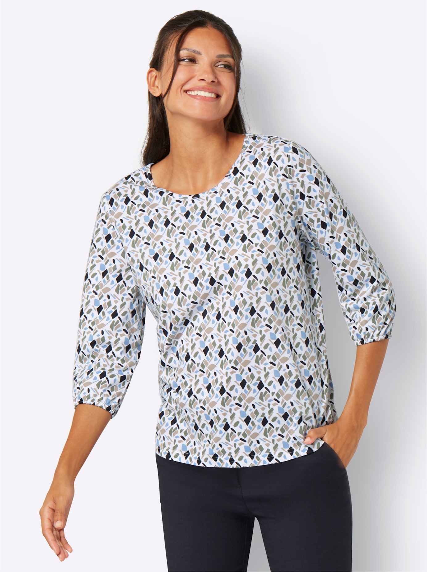Classic Basics 3/4-Arm-Shirt "3/4-Arm-Shirt" 1 Stk. tlg. günstig online kaufen