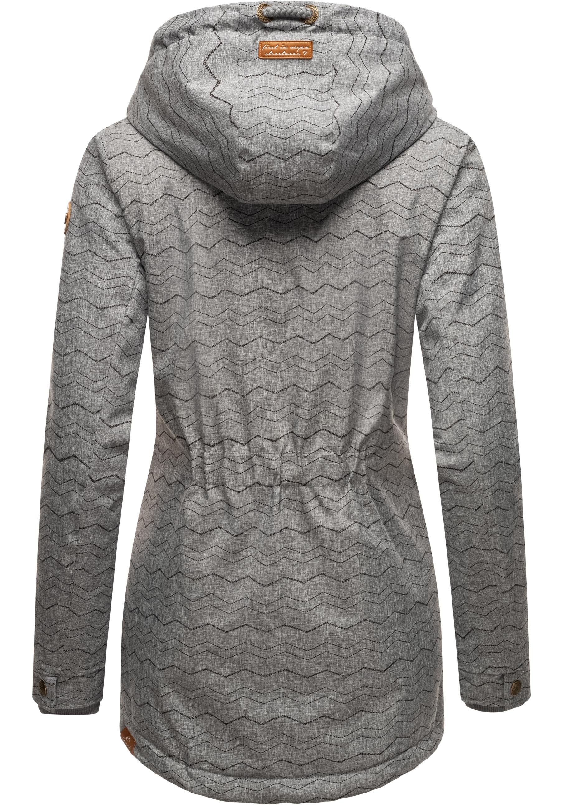 Ragwear Winterjacke »Zuzka Winter«, mit Kapuze, Wasserdichter Winterparka mit Teddyfleece Innenfutter