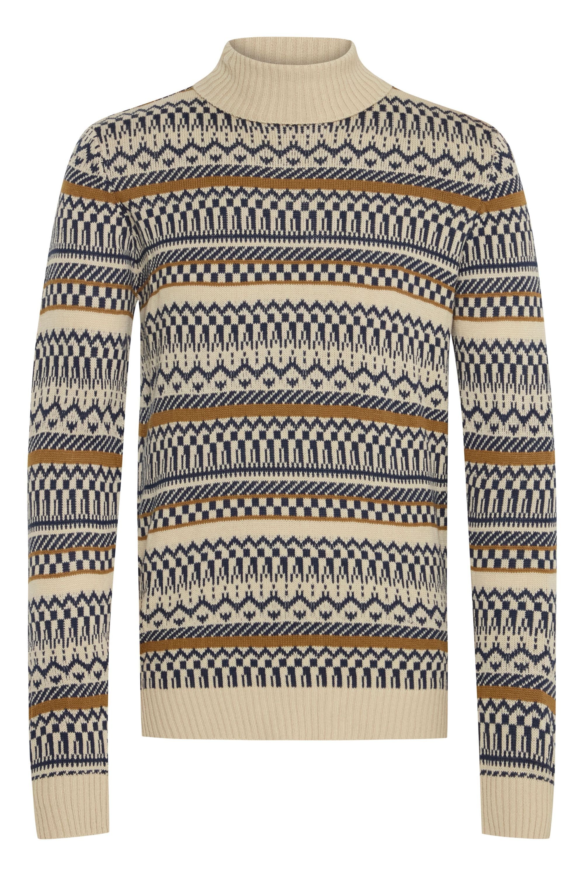 BLEND Herren Strickfleece-Pullover "Strickpullover BHPullover", beige, Gr. L, Obermaterial: 100% Polyacryl PAN., Pullover