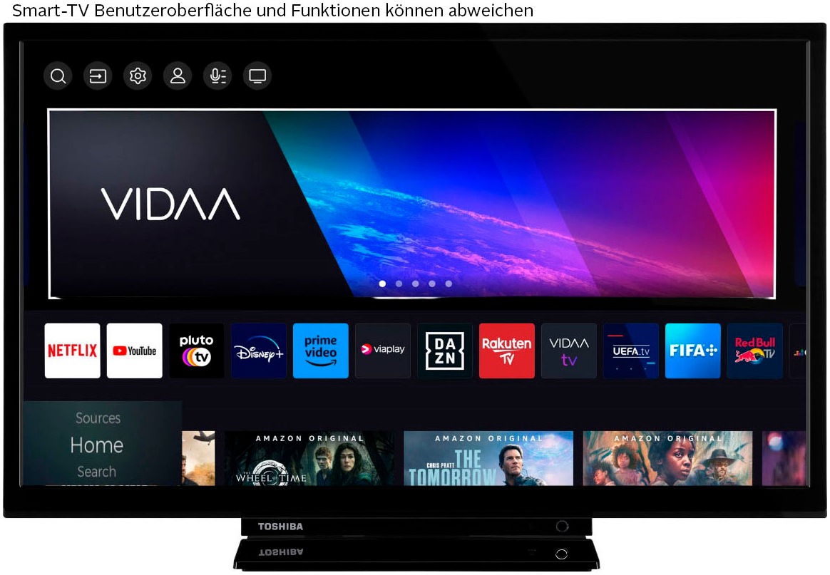 Toshiba DLED-Fernseher »24WV3E63DA«, HD ready, Smart-TV