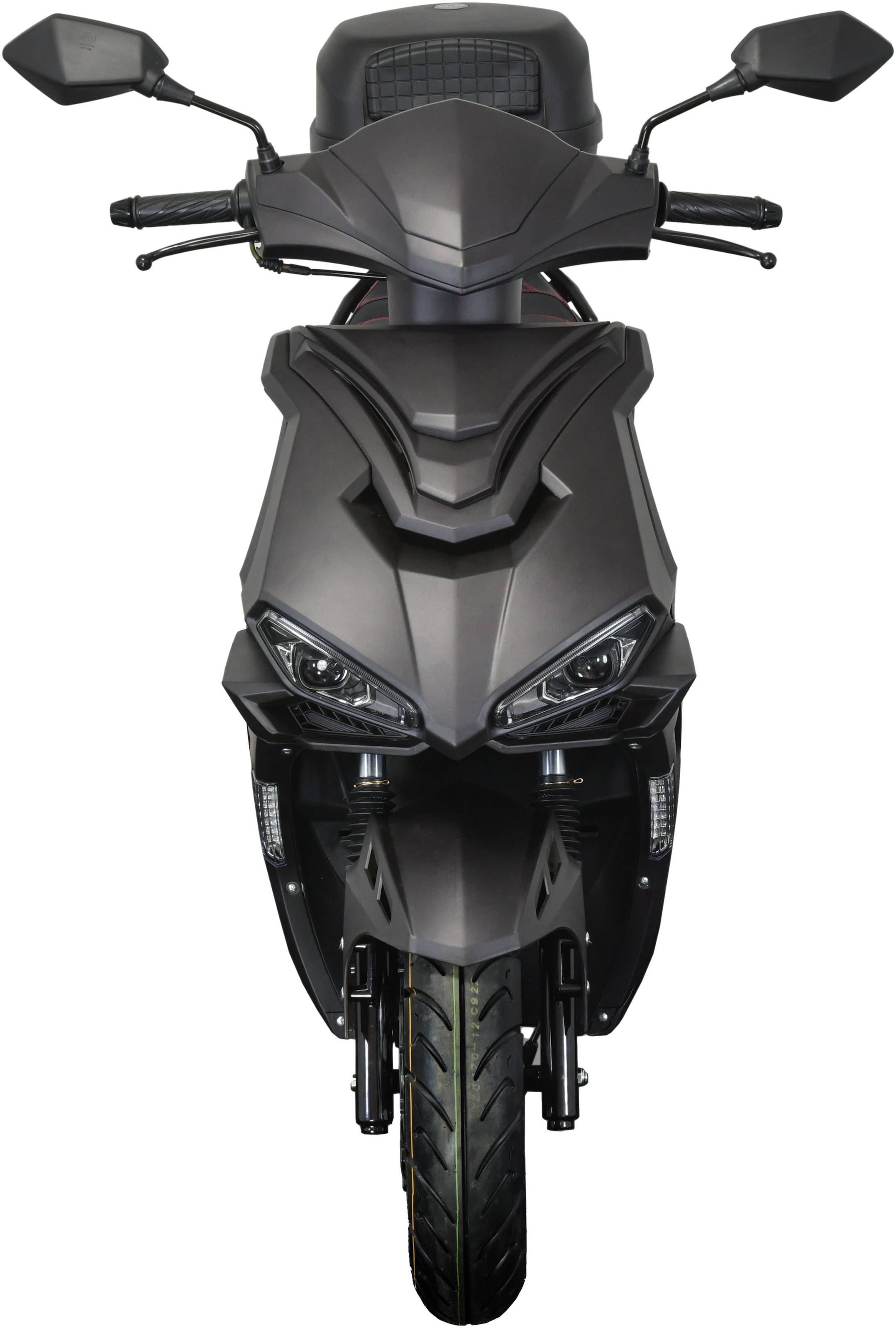 GT UNION Motorroller »Striker«, 50 cm³, 45 km/h, Euro 5, 3 PS, (Set), mit Topcase