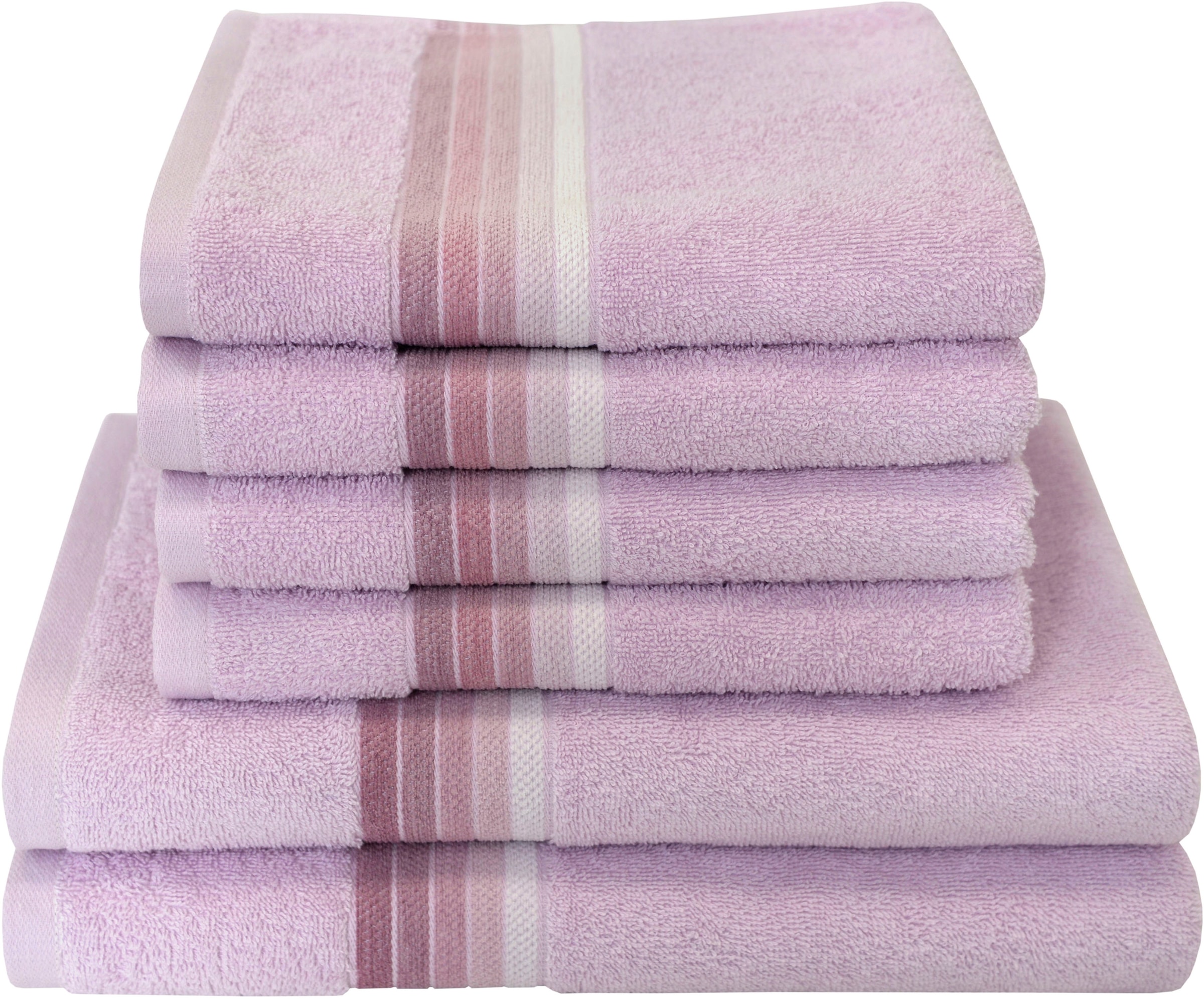 Dyckhoff Handtuch Set "Chenille" Set 6 Stk. Frottier Set beinhaltet: 4x Han günstig online kaufen