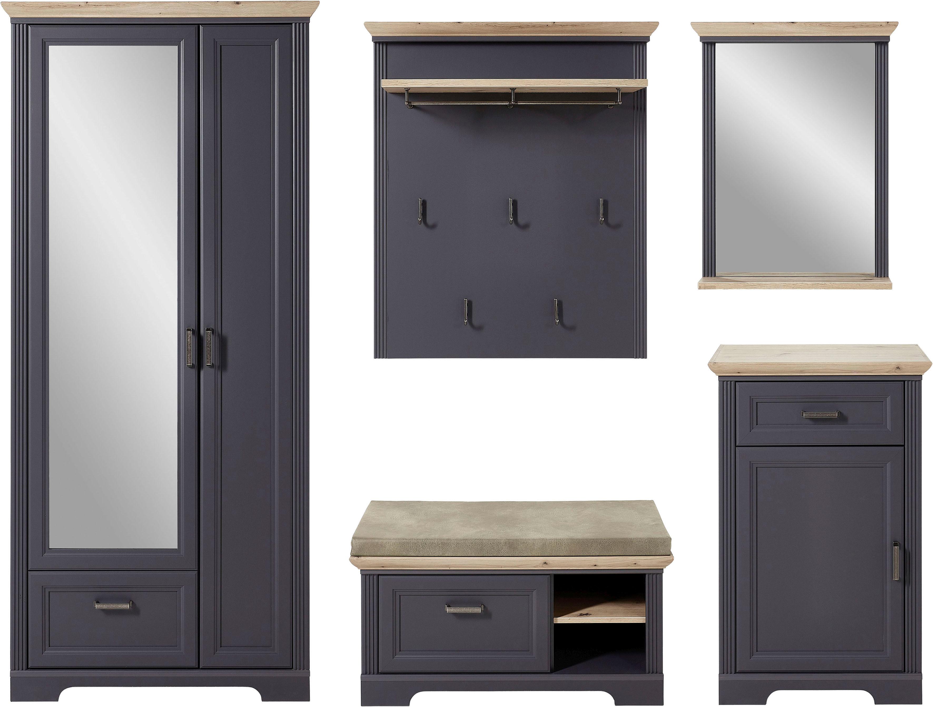 Garderoben-Set INNOSTYLE, grau, Flur, Kastenmöbel-Sets, "Jasmin"