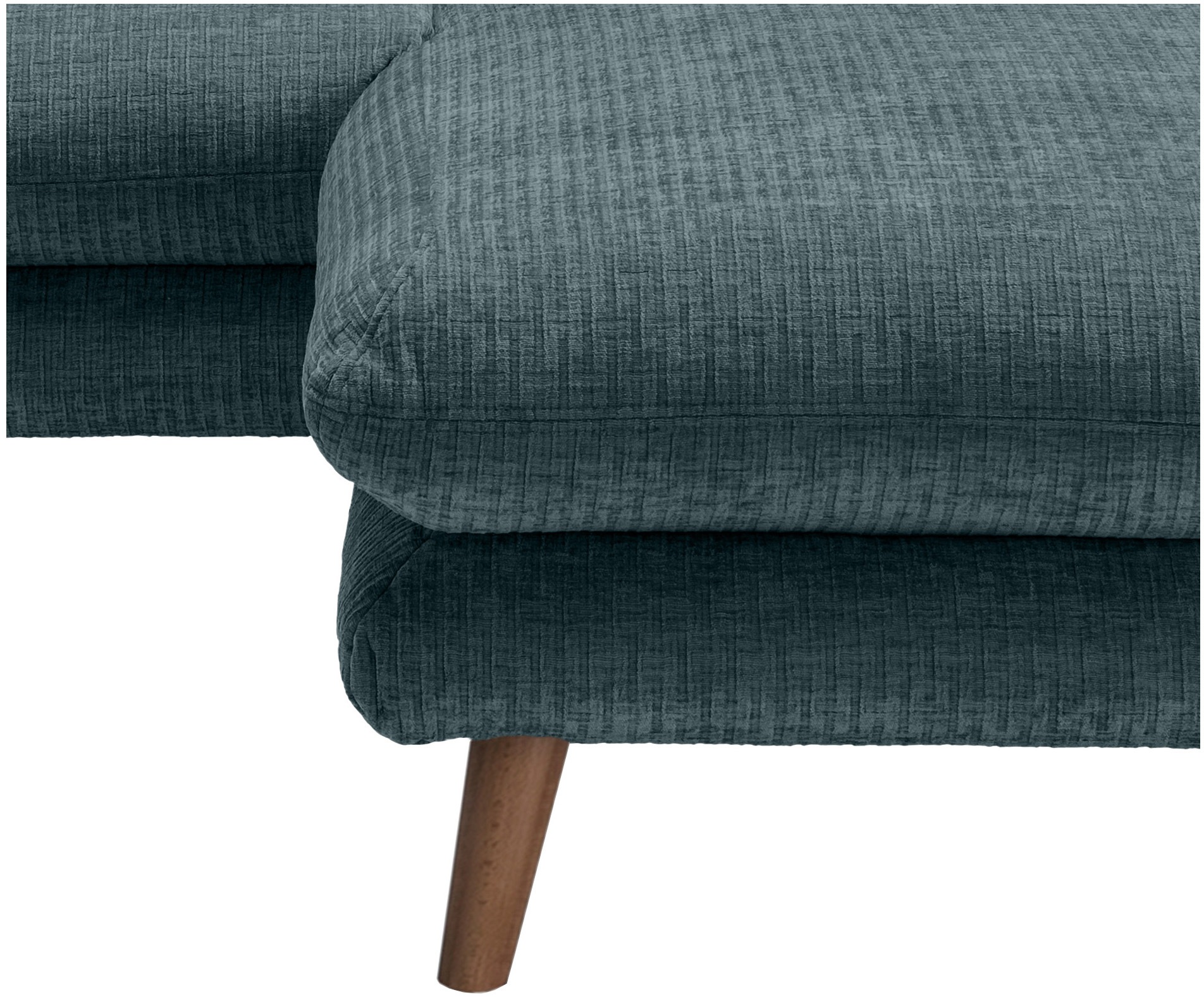 INOSIGN Ecksofa »Lazio modern und bequem, schmale Armlehnen, tolle Detailverarbeitung«, zwei verschiedene Fußfarben wählbar