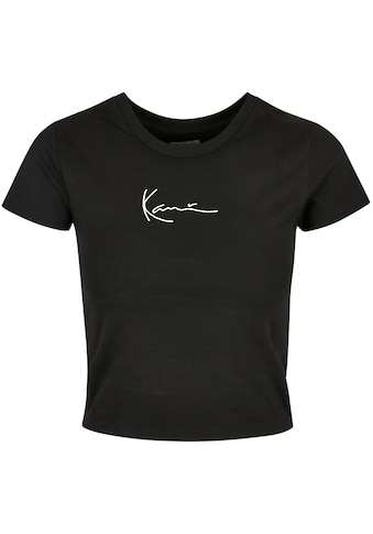 T-Shirt »Karl Kani Damen KKWQ22002BLK SMALL SIGNATURE SHORT TEE BLK«, (1 tlg.)