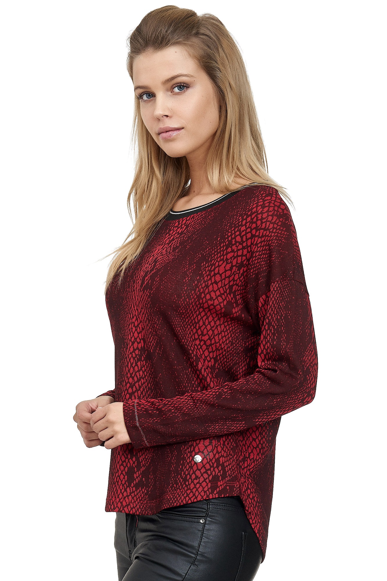 Decay Langarmshirt, mit tollem Schlangen-Muster