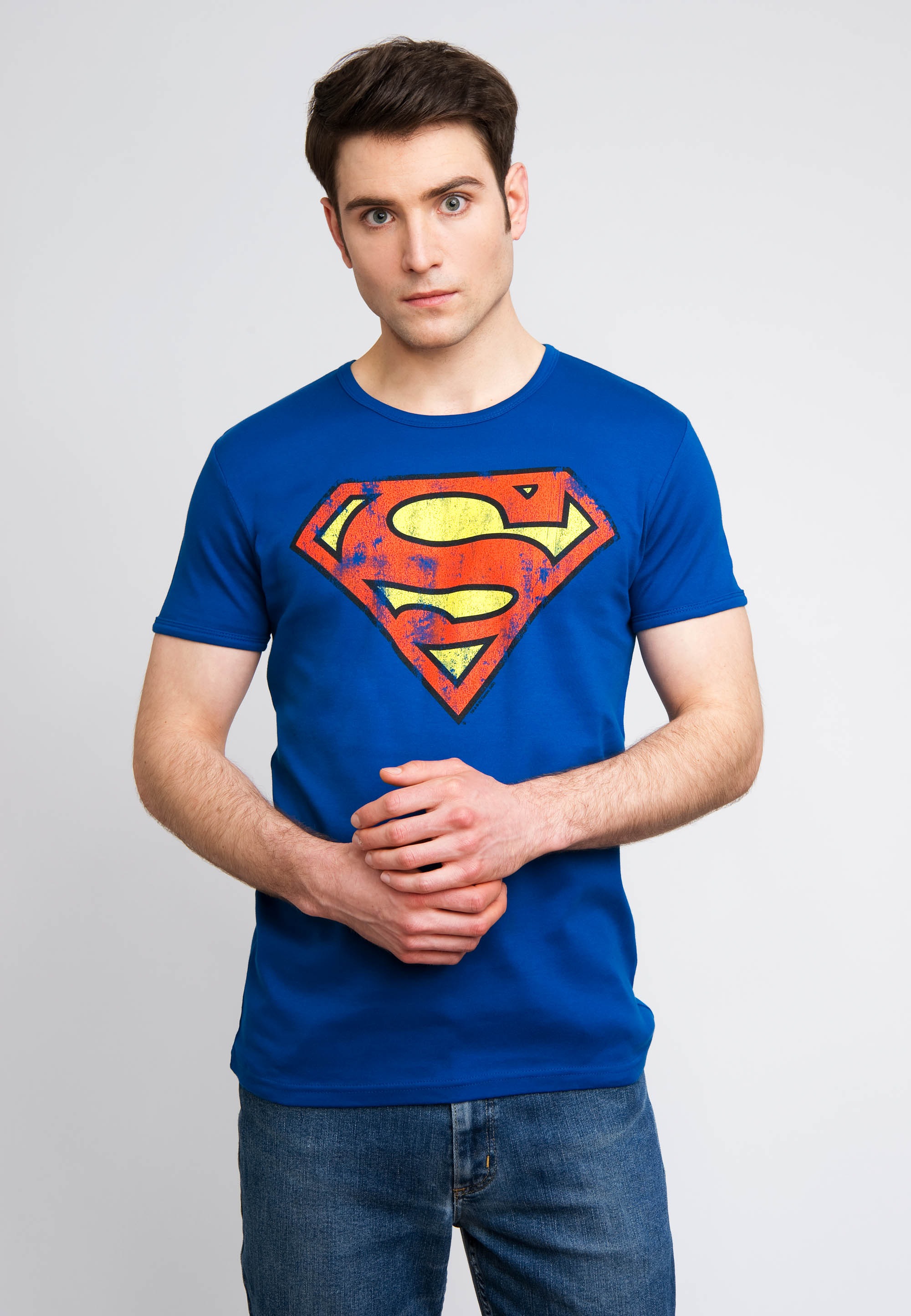 LOGOSHIRT T-Shirt »Superman«, mit lässigem Retro-Print