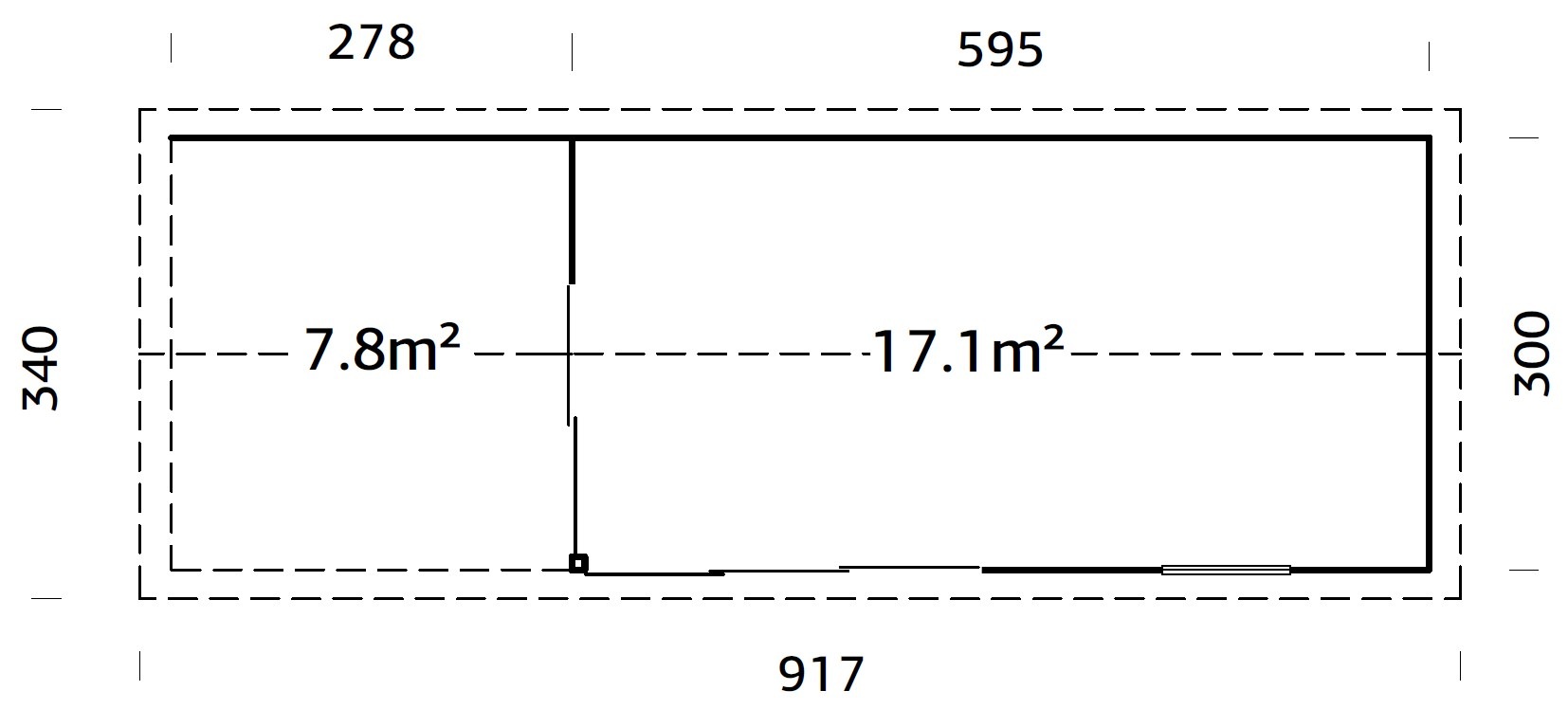 Palmako Gartenhaus »Amanda Slide« verschiedene Farben