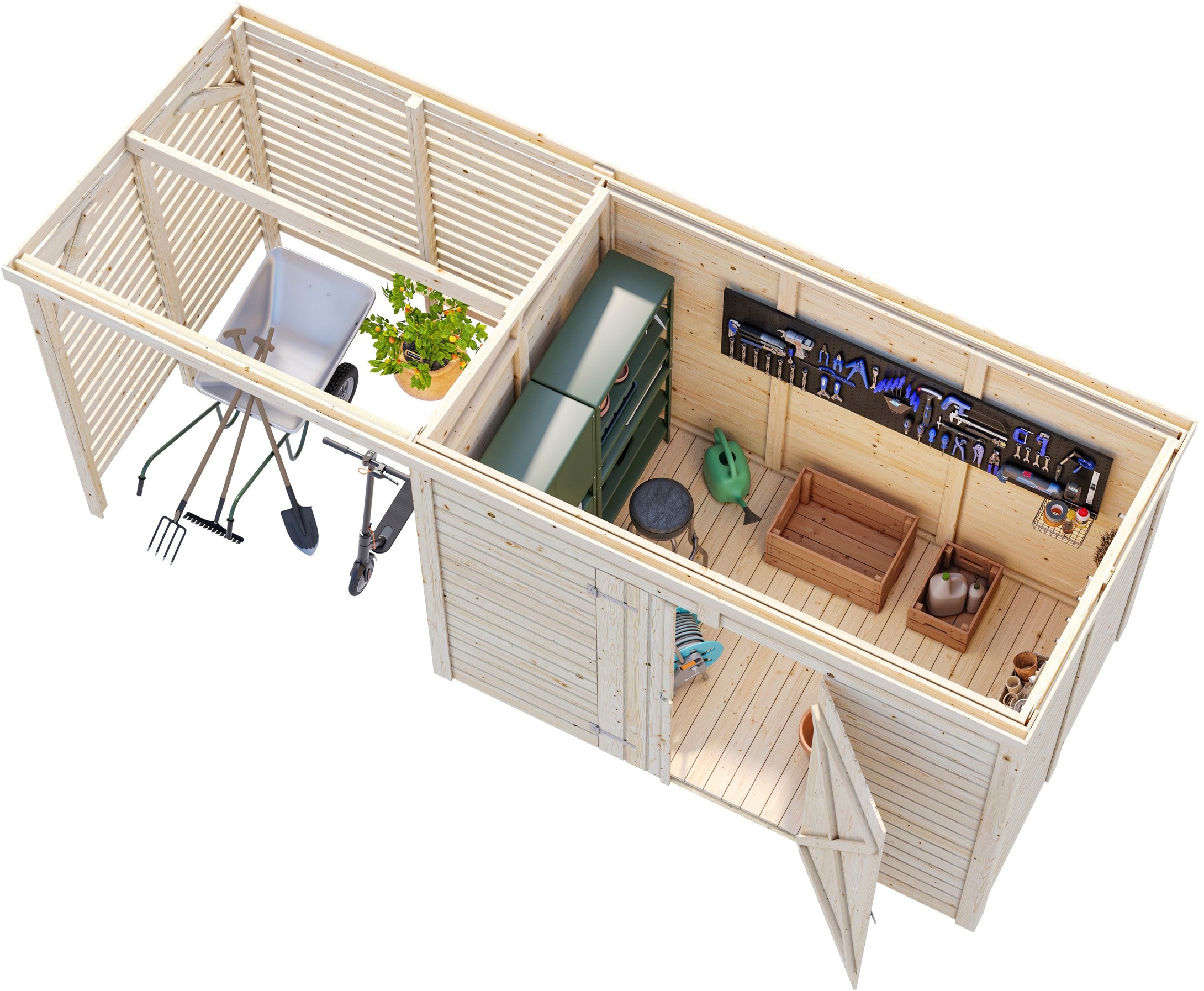 Palmako Gartenhaus »Leif 4,5+2,9 m²«