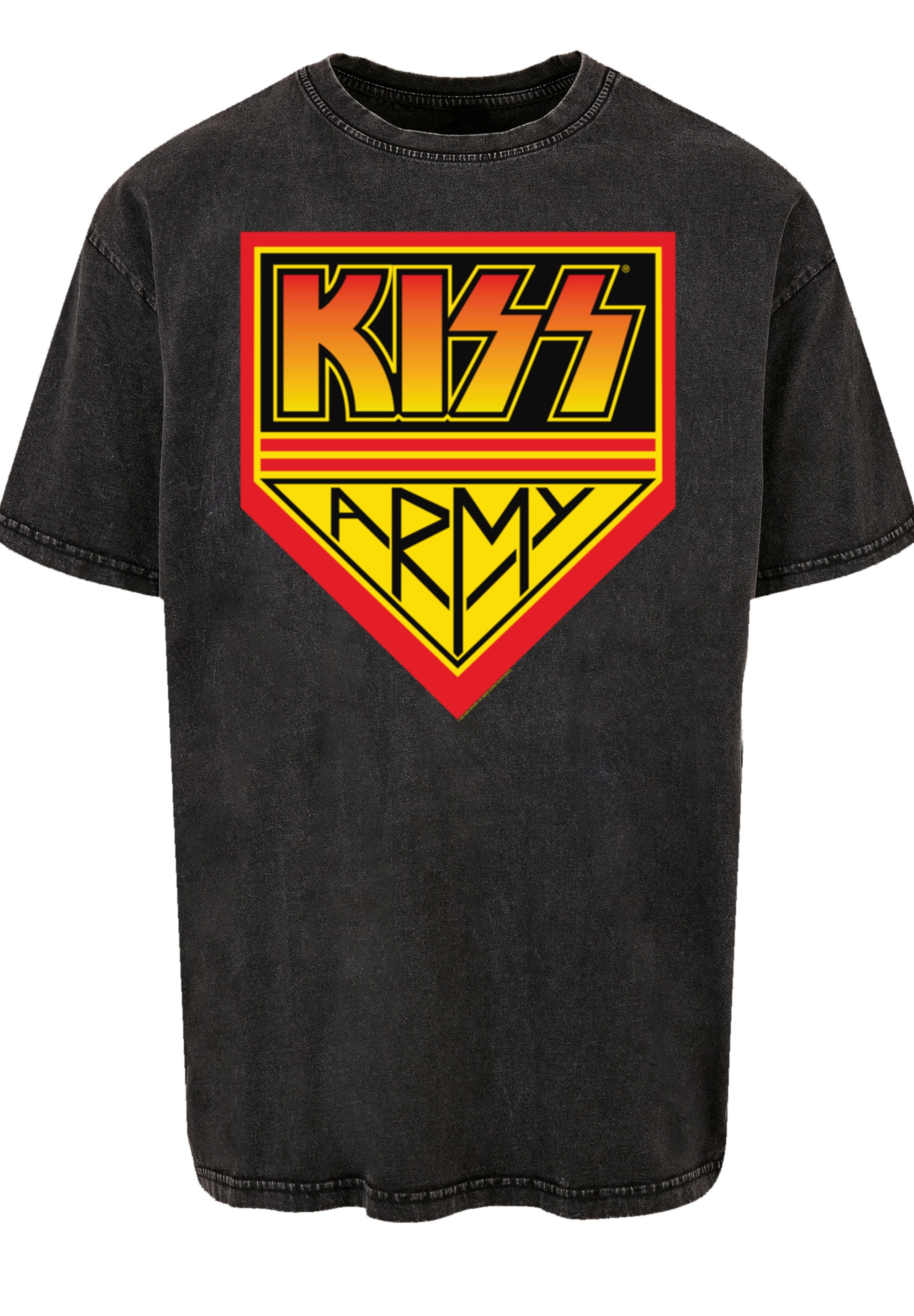 F4NT4STIC T-Shirt »Kiss Rock Band Army Logo«, Premium Qualität, Musik, By Rock Off