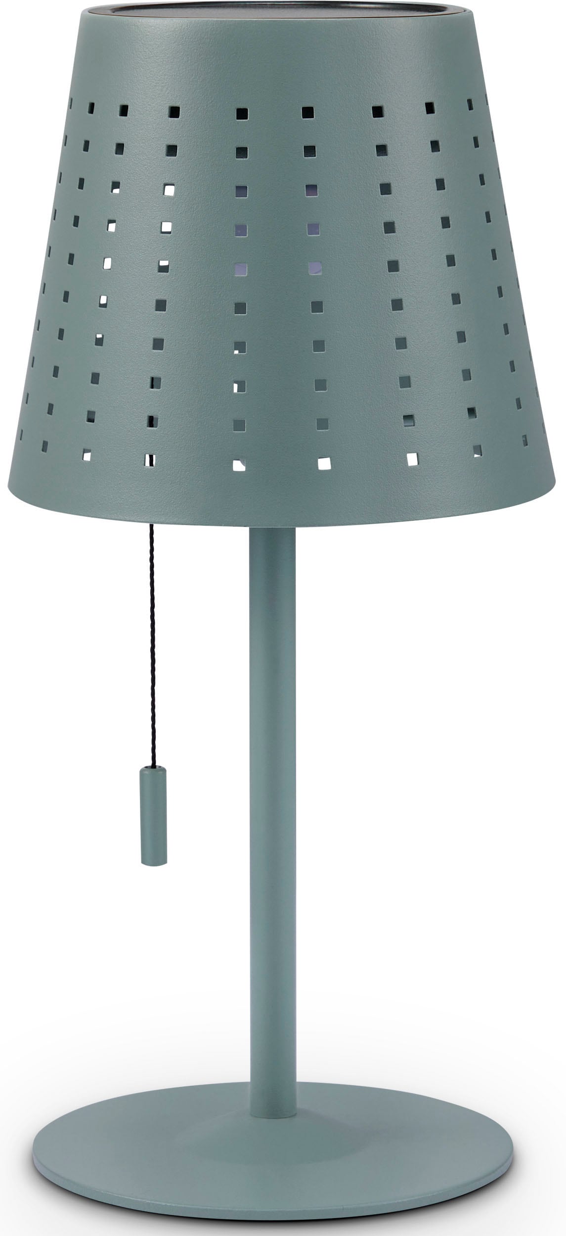 Paco Home Tischleuchte »LARA«, Outdoor LED Akku Metall Aufladbar Zugschalter Kabellos