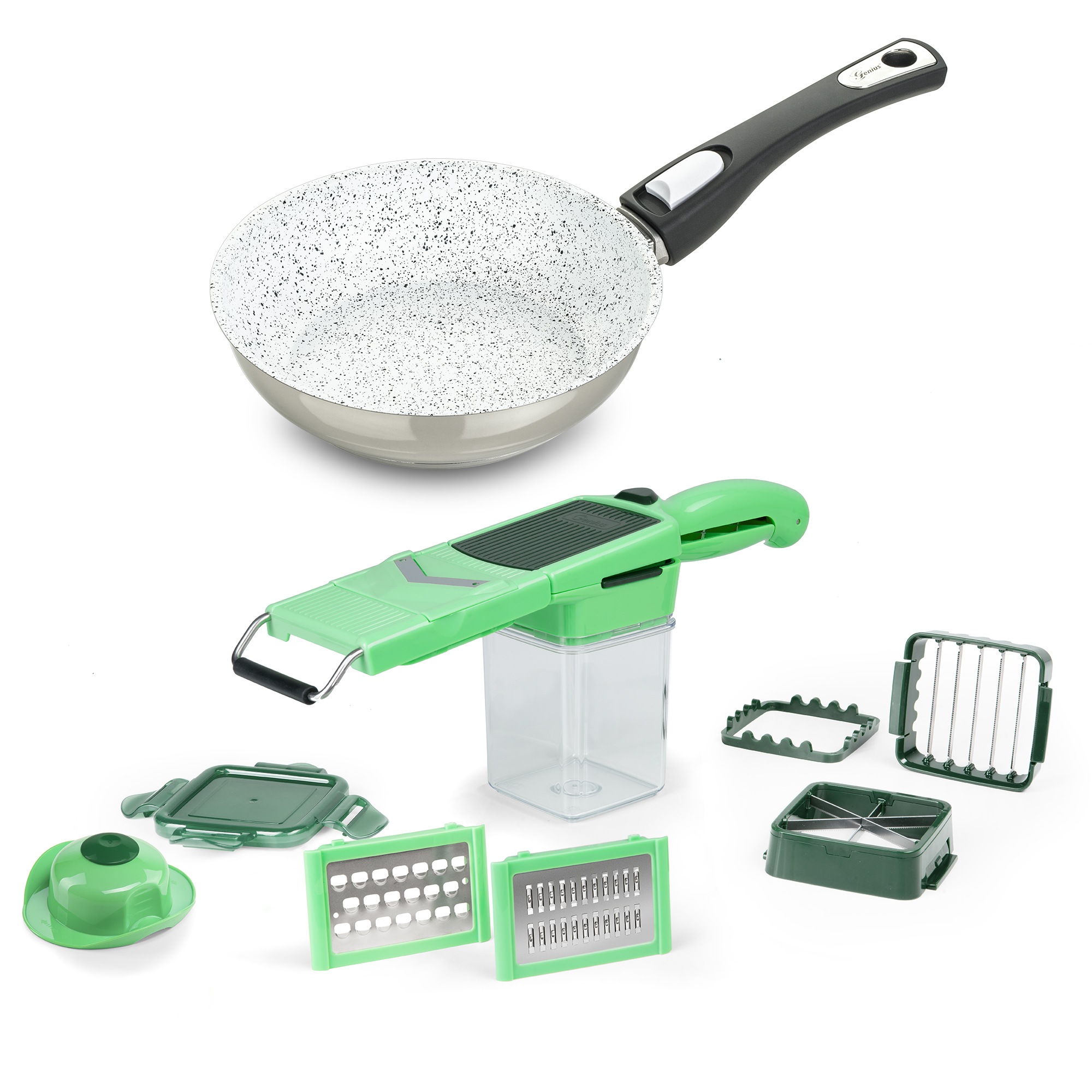 Genius Bratpfanne "Cerafit Mont Blanc 20 cm inkl. Nicer Dicer Quick Profess günstig online kaufen