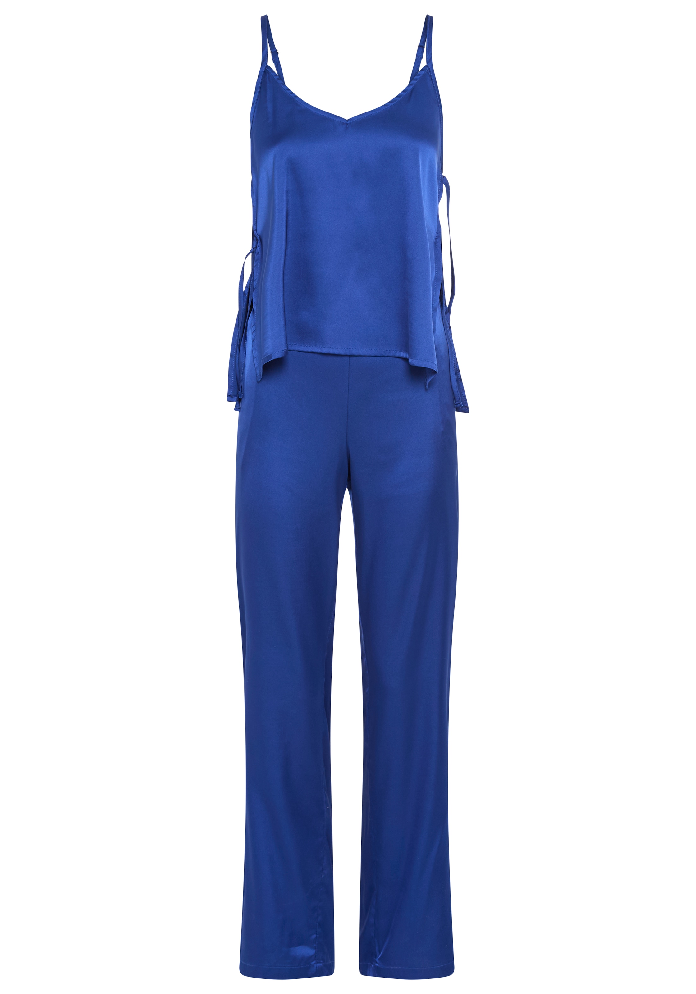 LASCANA Pyjama Set, 2 tlg. mit seitlichen Bändern zum Verschließen