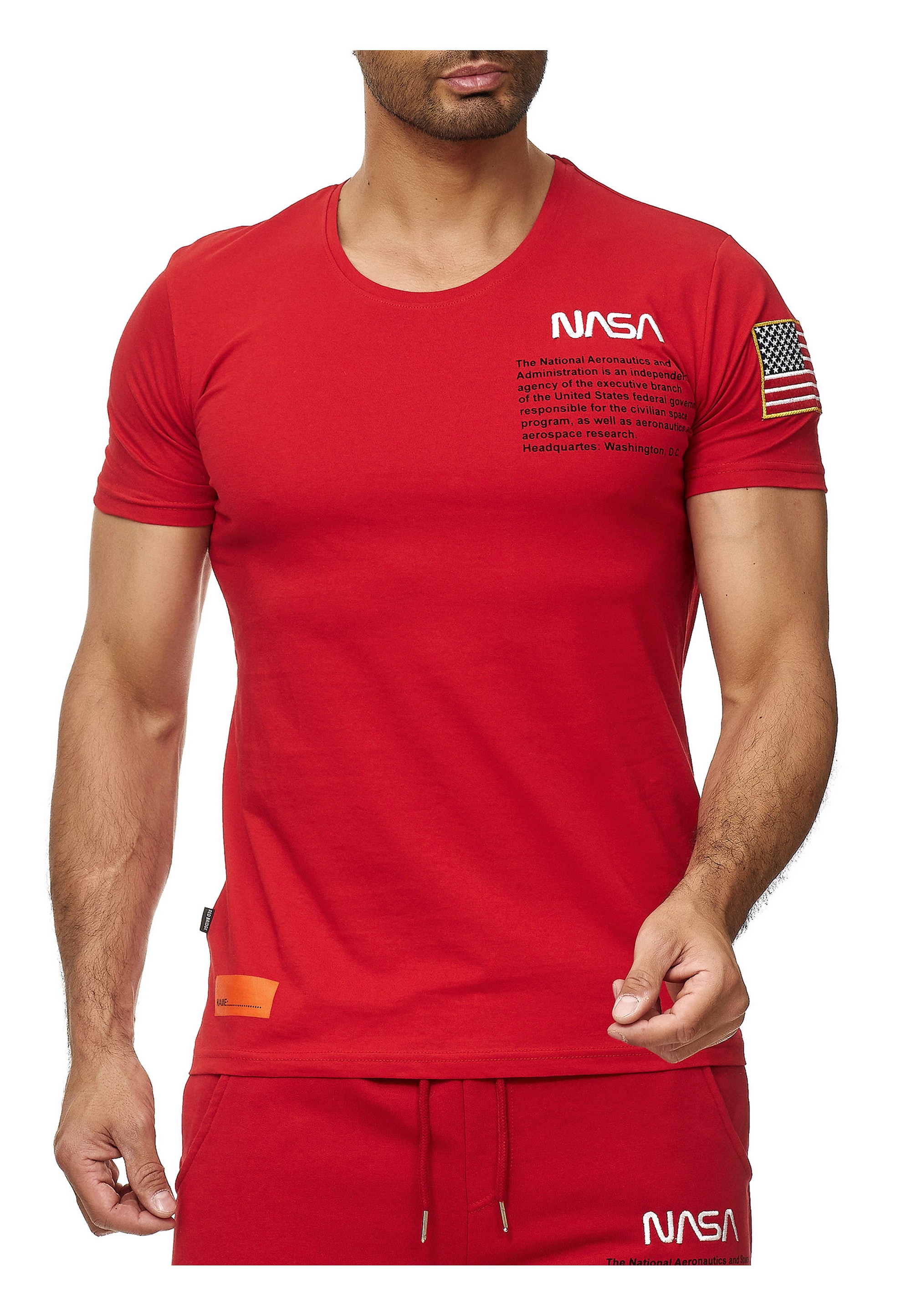 RedBridge T-Shirt »Tucson«, mit gesticktem NASA-Design