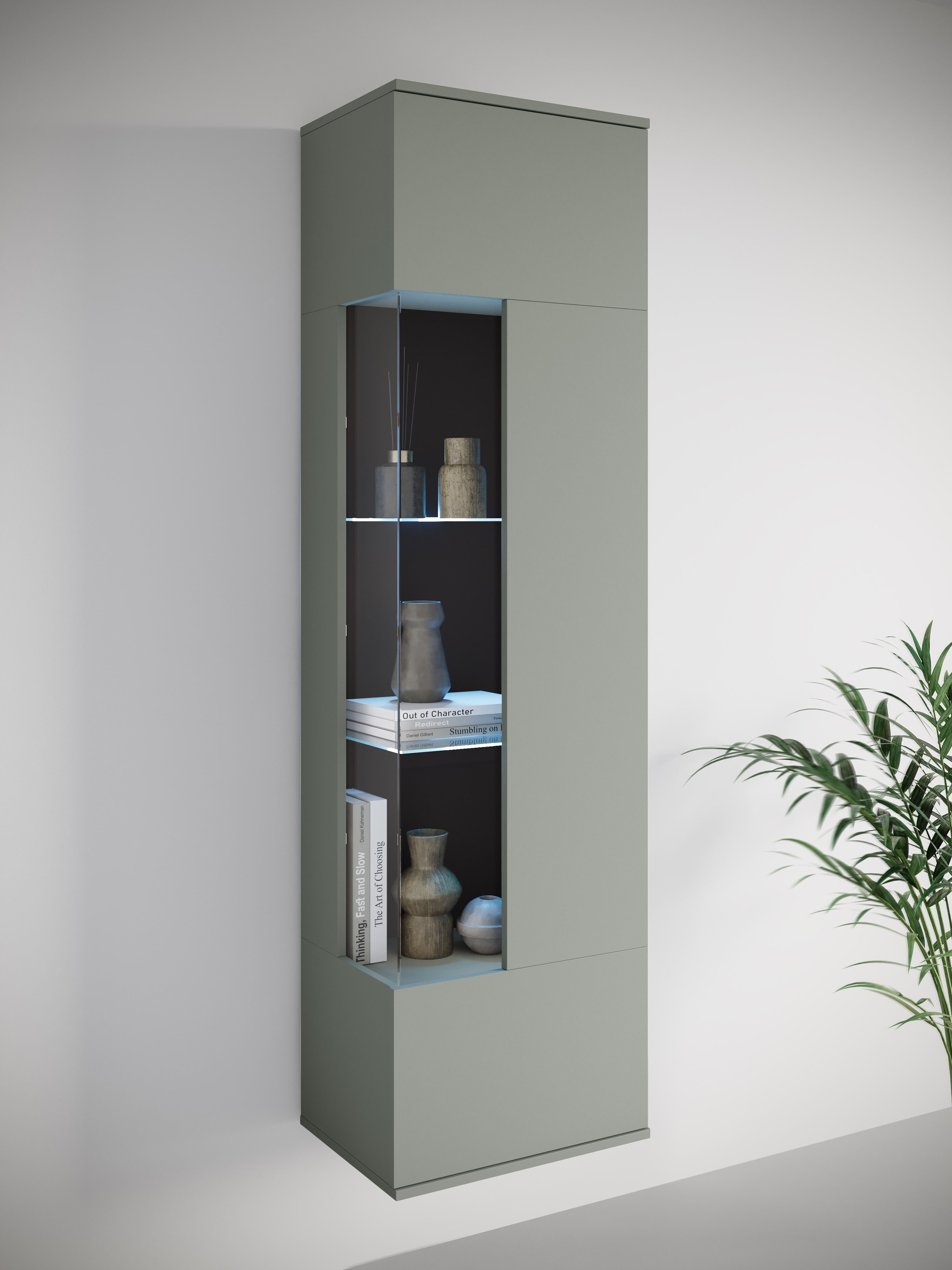 INOSIGN Vitrine »Kenia, stehend und hängend«, (1 St.), Vitrineschrank mit Glastüren 160 cm Höhe