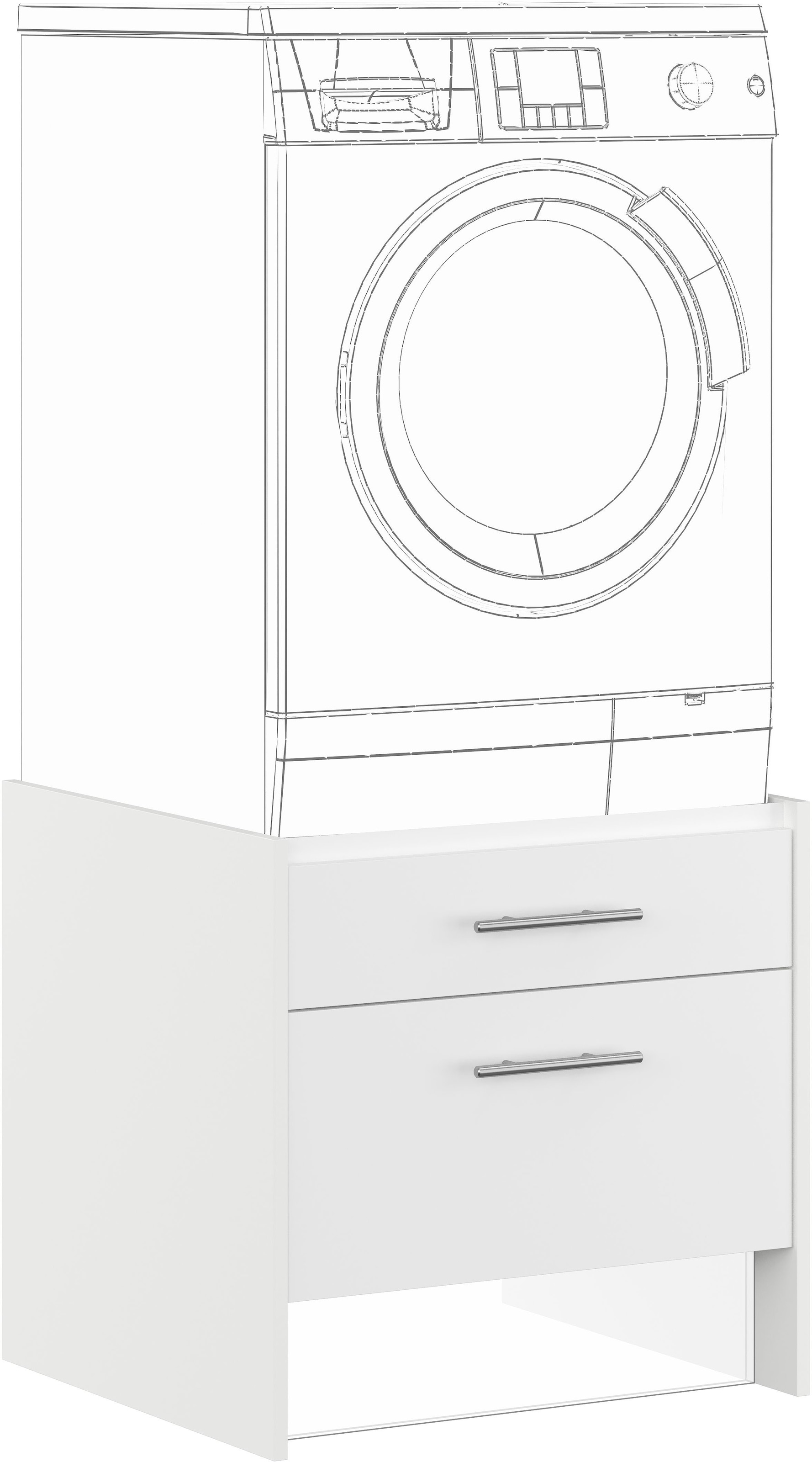 Waschmaschinenumbauschrank »"Turin", Breite 64 cm«