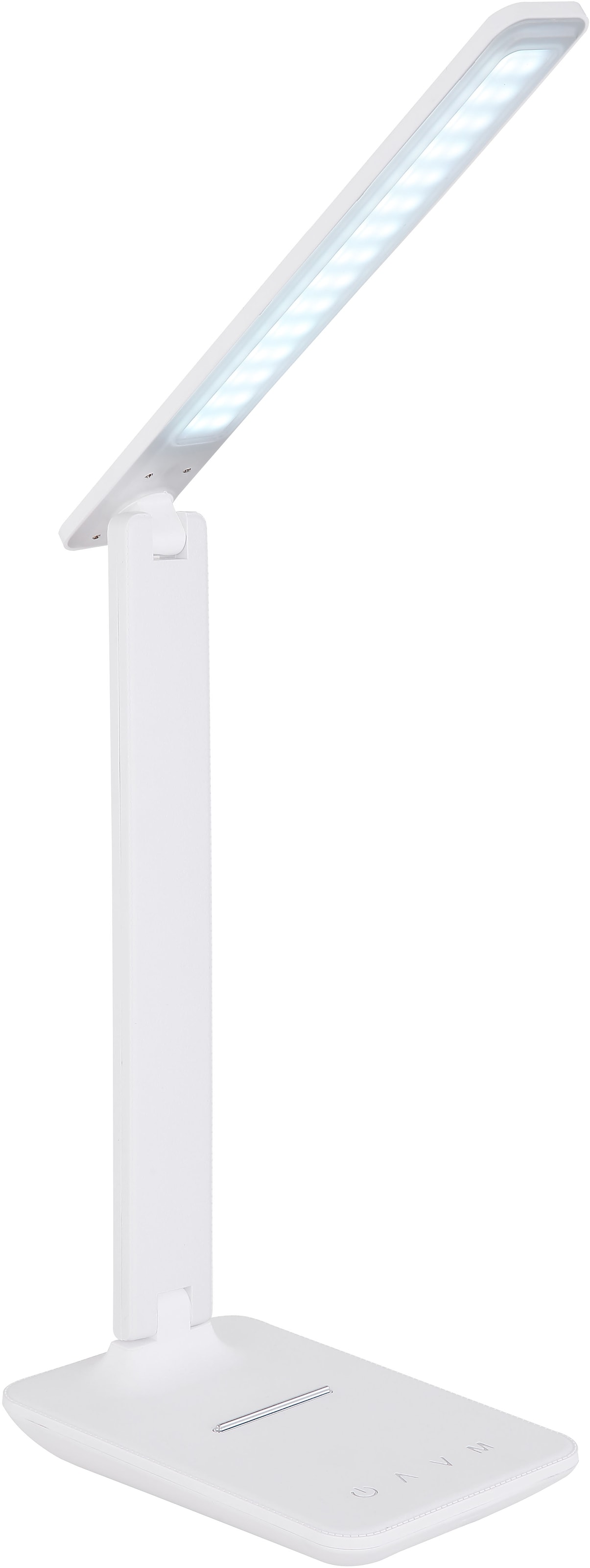GLOBO LIGHTING LED Tischleuchte »BULLA«, Leuchtmittel LED-Modul | LED fest integriert, Tischlampe/Arbeitszimmer/Bürotischleuchte/weiß