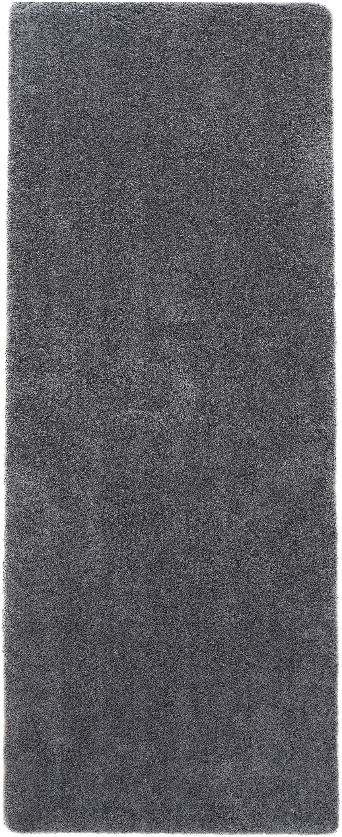 my home Hochflor-Läufer »Microfaser Teppich Magong, besonders weich, sehr feiner Flor«, rechteckig, 25 mm Höhe, uni Teppiche, Wohnzimmer, Schlafzimmer, Kinderzimmer, Flur, Brücke