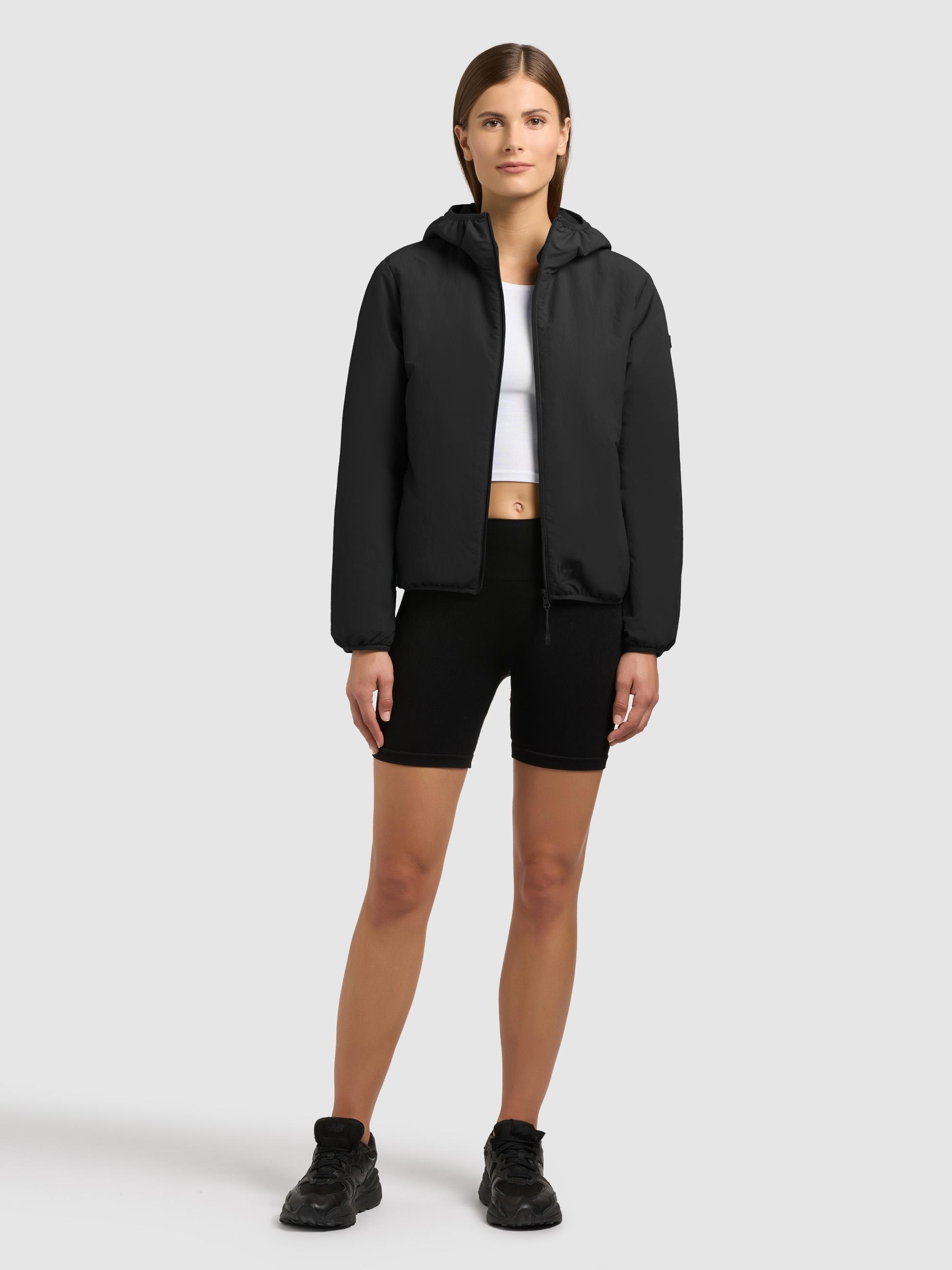 khujo Outdoorjacke »Shelly2« 2 Stk. tlg. mit Kapuze packbare Damen Übergangsjacke mit Tasche