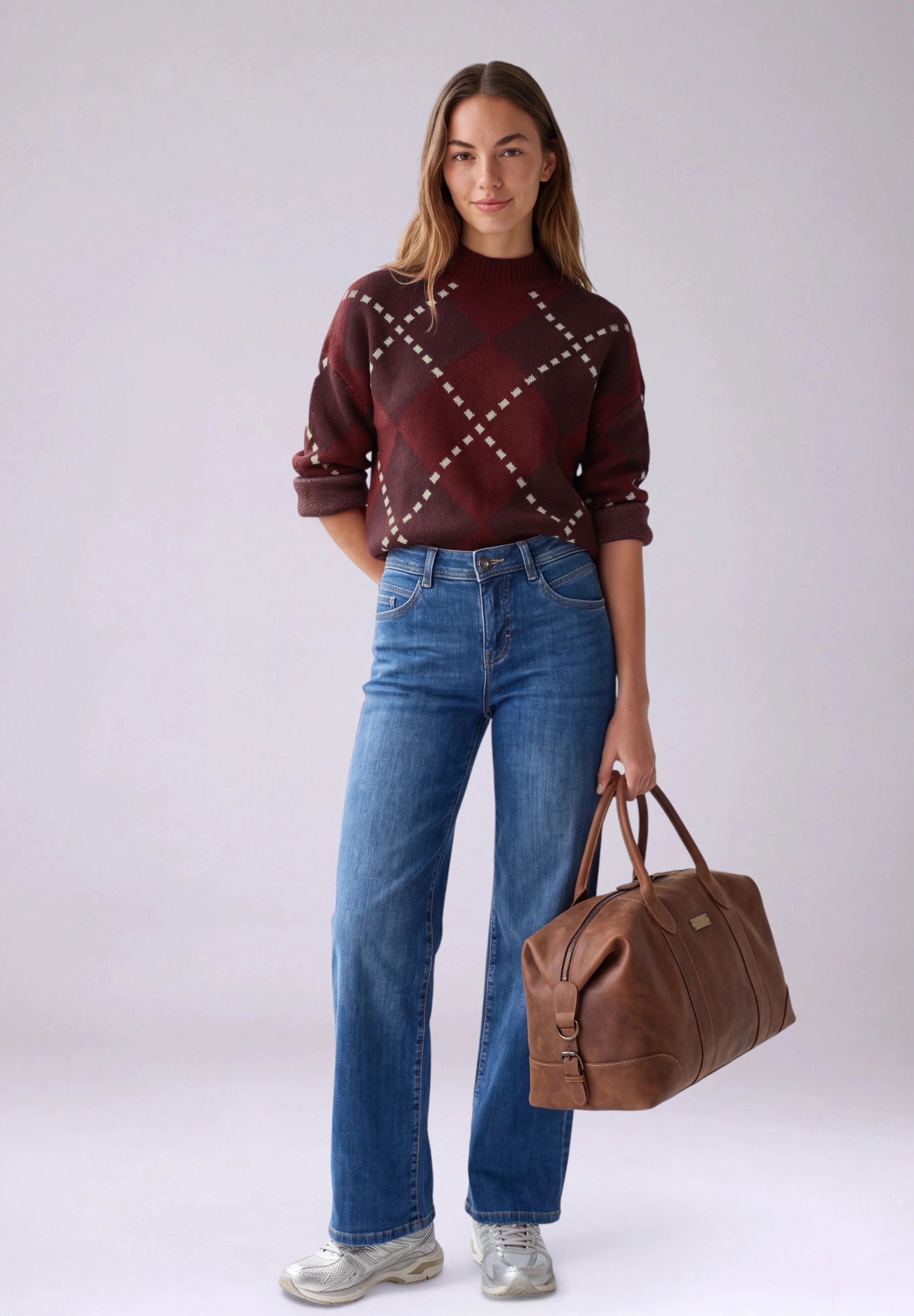 STREET ONE STUDIO Strickpullover aus softem Materialmix