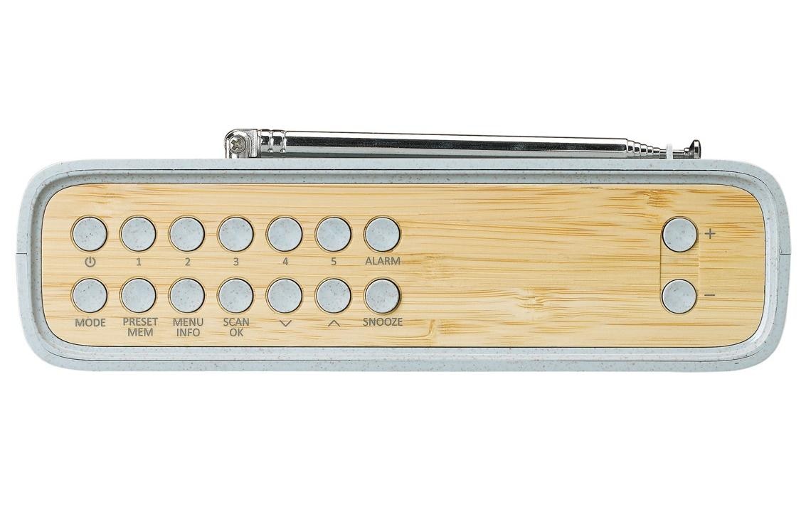 Lenco Digitalradio (DAB+) »PDR-046« ( ) Batteriestandanzeige, Display, Equalizer, Oberfläche aus Bambus