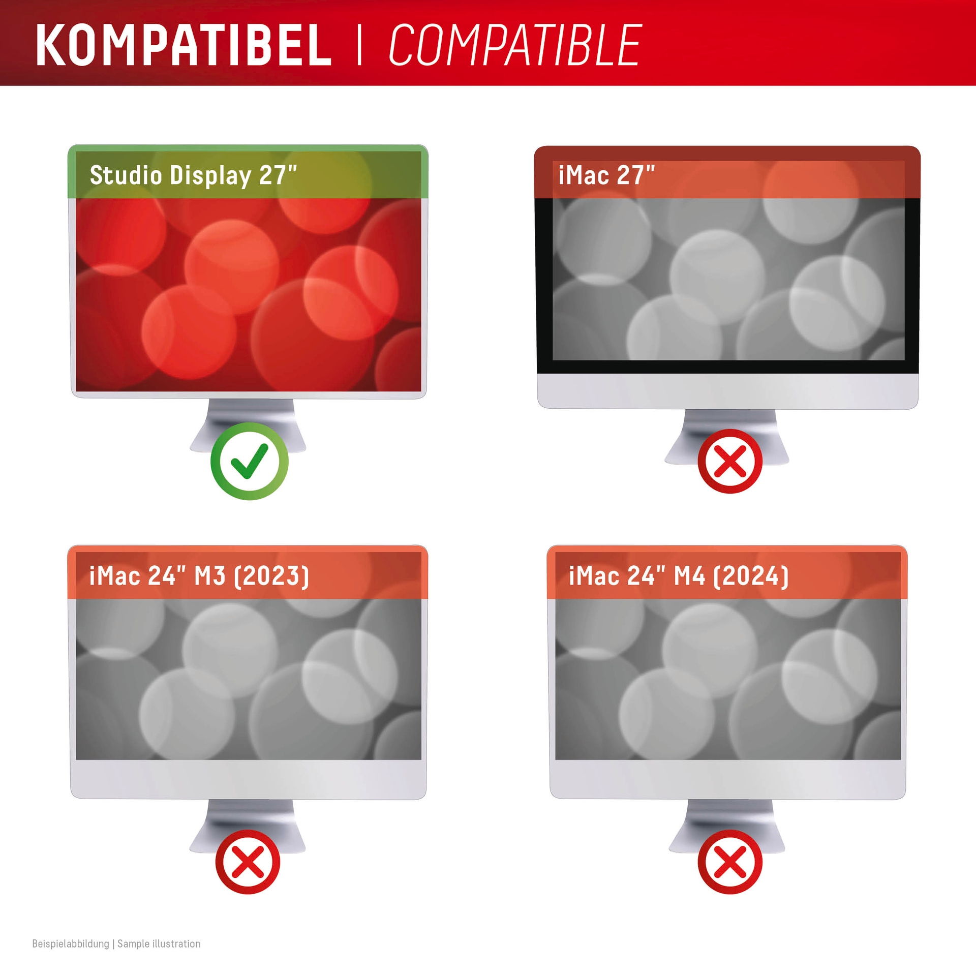 Displex Displayschutzfolie »Privacy Safe Blickschutzfilter«, für Apple Studio Display 27, Blickschutzfolie, Schutzfolie, Bildschirmschutz, kratz- & stoßfest