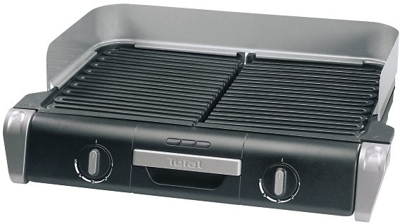 Tefal Tischgrill "TG8000 Family", 2400 W, 2 getrennte Grillroste -stufenlos günstig online kaufen