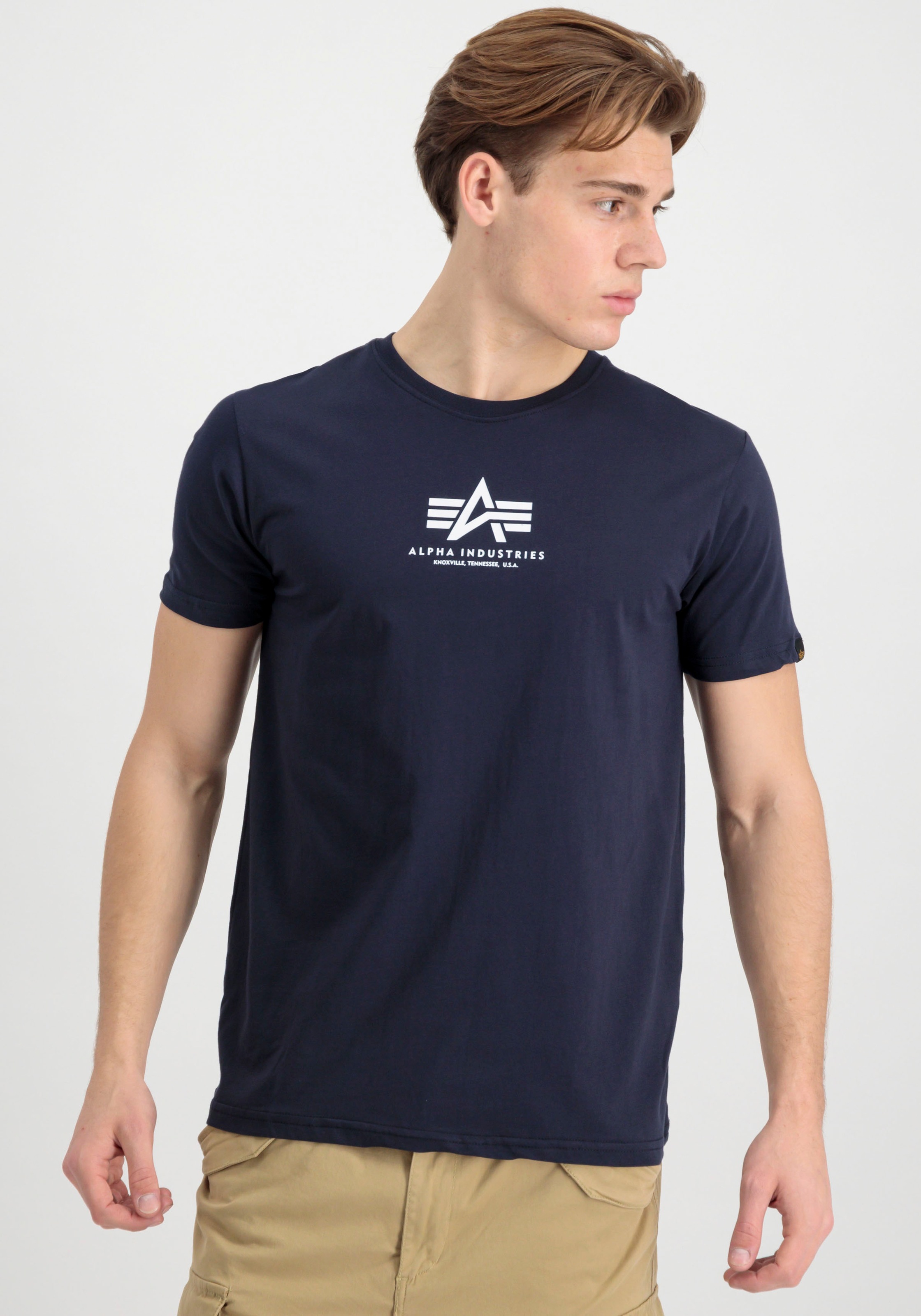 Alpha Industries Rundhalsshirt "Basic T ML" Baumwolle, regular fit günstig online kaufen