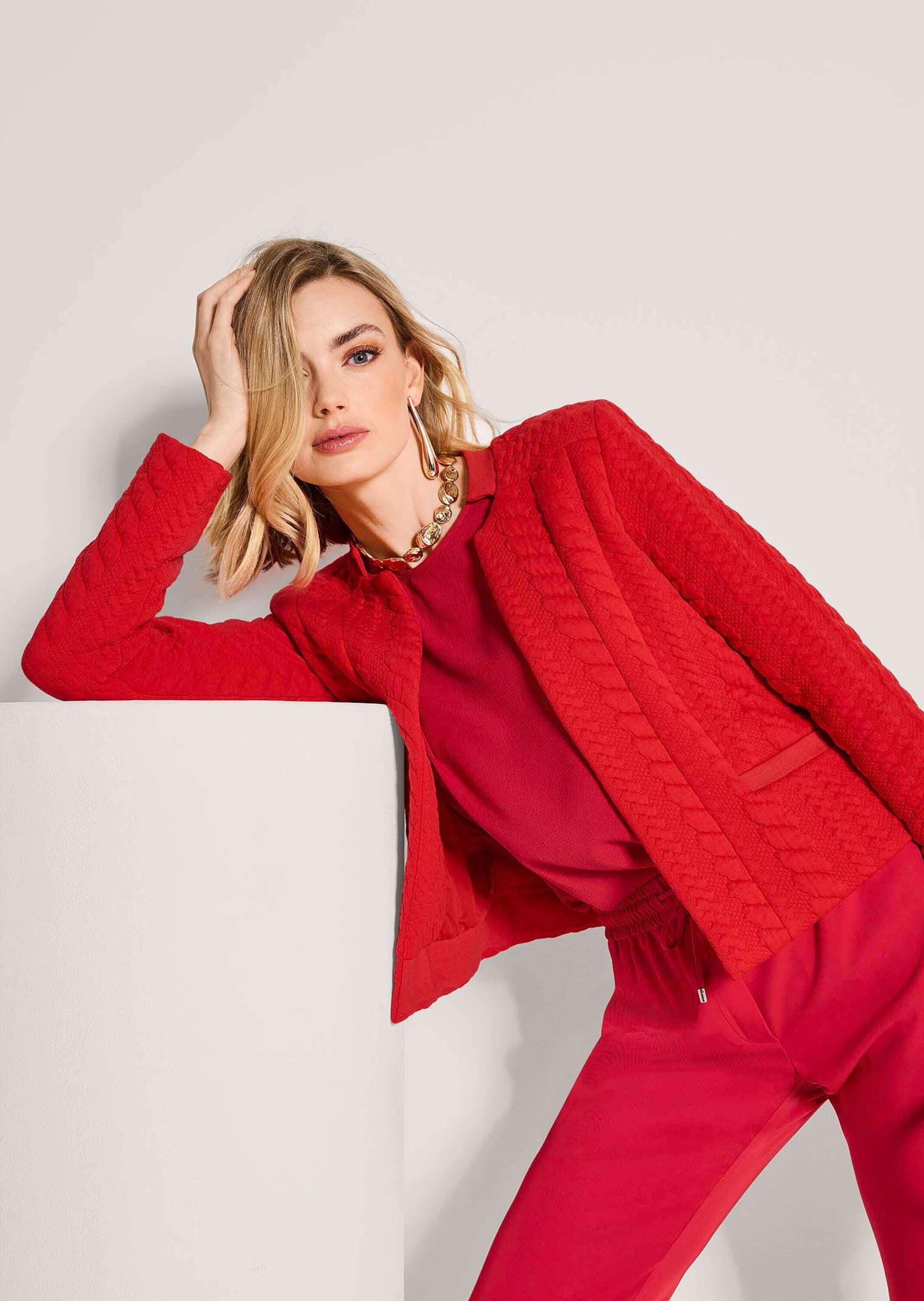 MADELEINE »Blazer Langarm Jerseyblazer mit Stehkragen«