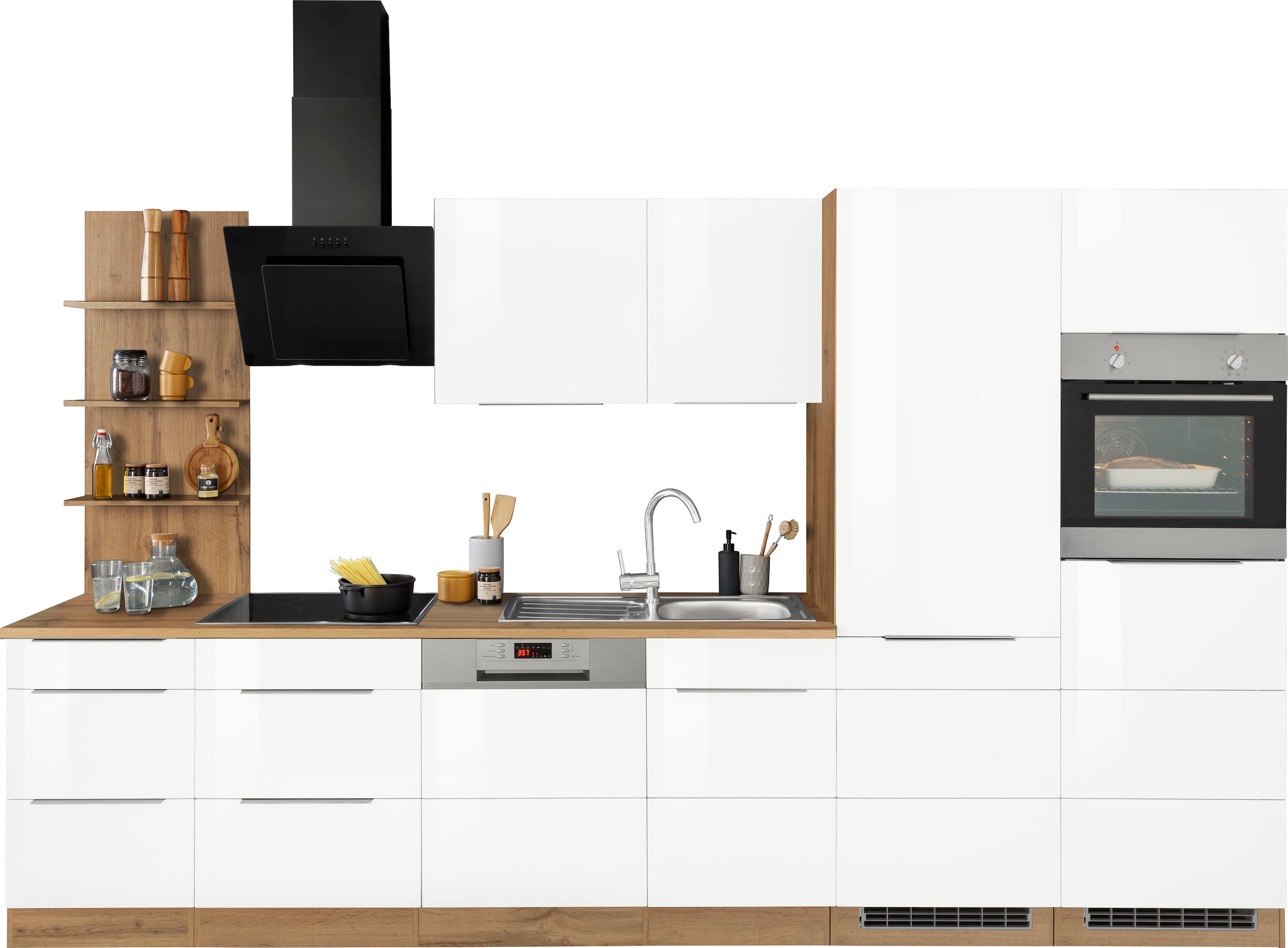 KOCHSTATION Küchenzeile "KS-Brindisi Breite 340 cm", wahlweise mit E-Geräte günstig online kaufen