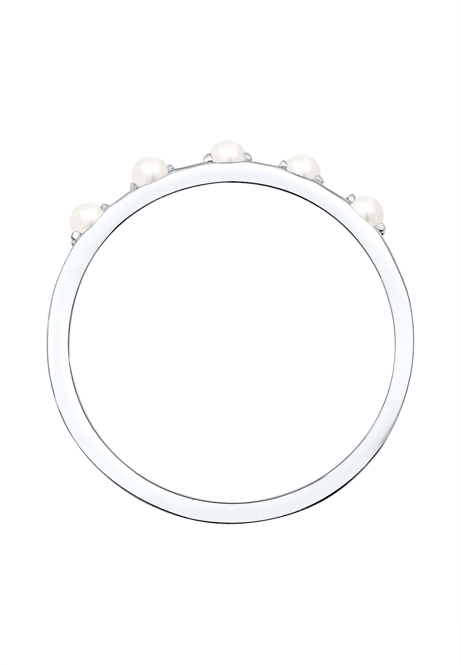 Elli Perlenring »Bandring Synthetische Perlen 925 Silber«